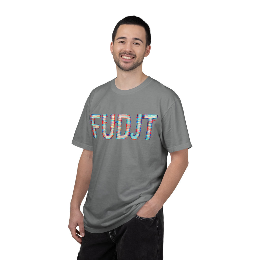 FUDJT Glitch Front & No Crown Back Premium Heavyweight Tee | 15 Colors