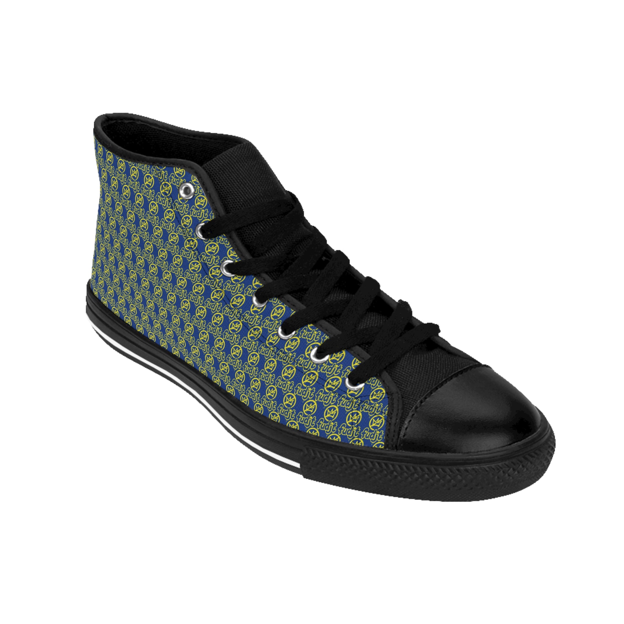 Dark Blue Golden fudjt No Kings Street Style Sneakers | Women & Girls .5 High Top