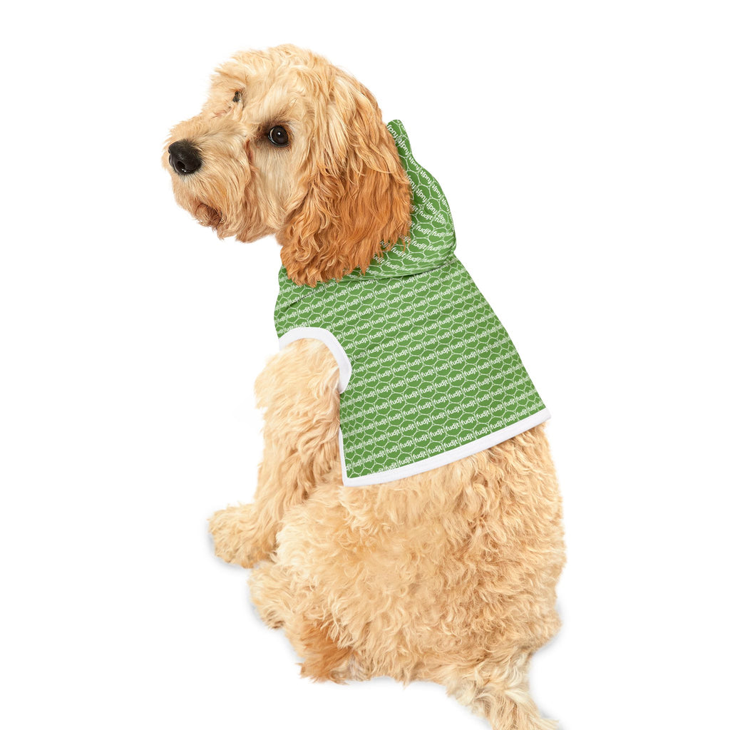 Green fudjt Pet Hoodie | Unbroken Chain 1.25 | 7 Sizes