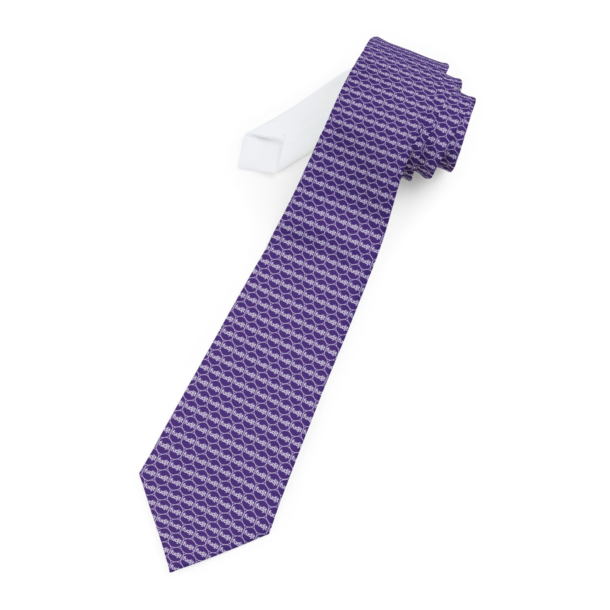 Purple Unbroken Chain fudjt Necktie