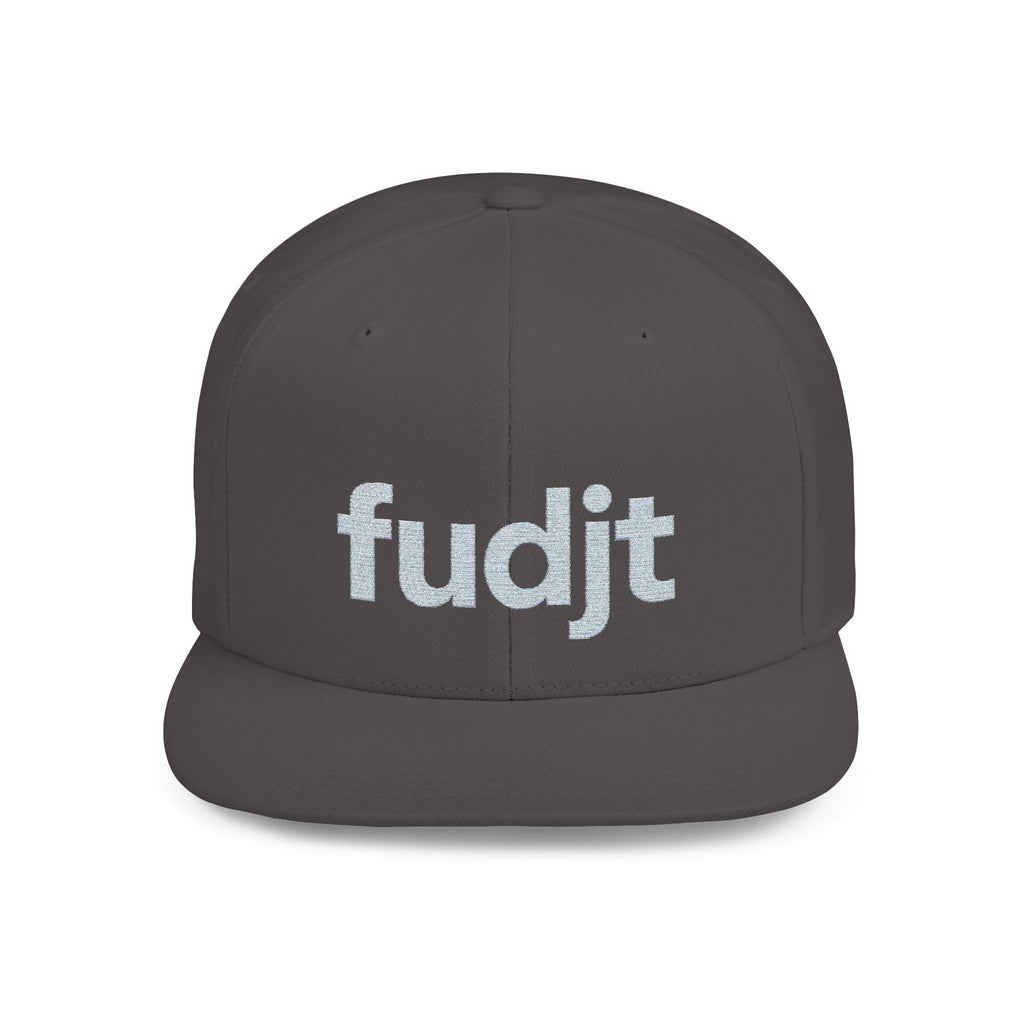 Stylish Flat Bill Snapback Gray fudjt Streetwear Logo Cap | 7 Colors