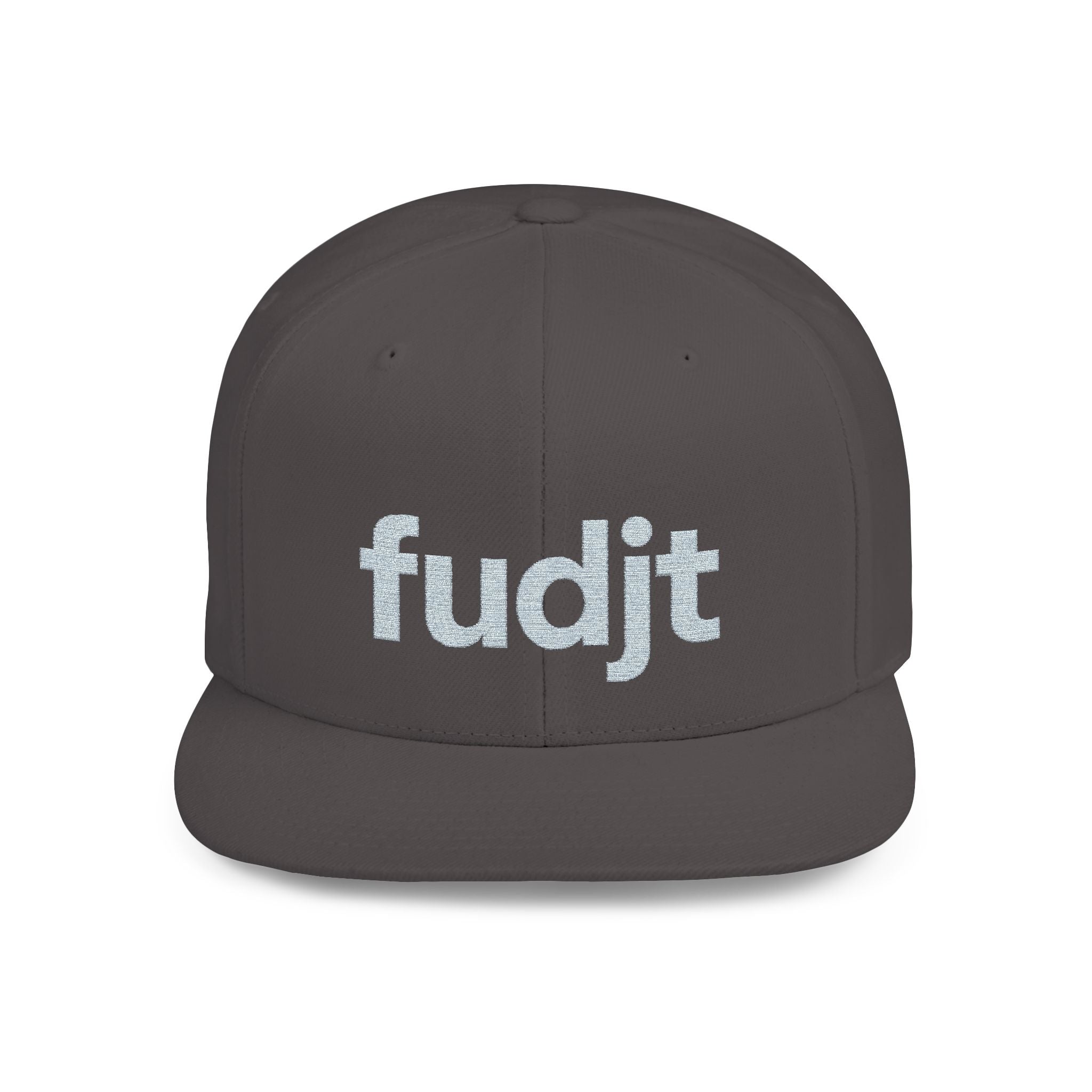 Stylish Flat Bill Snapback Gray fudjt Streetwear Logo Cap | 7 Colors