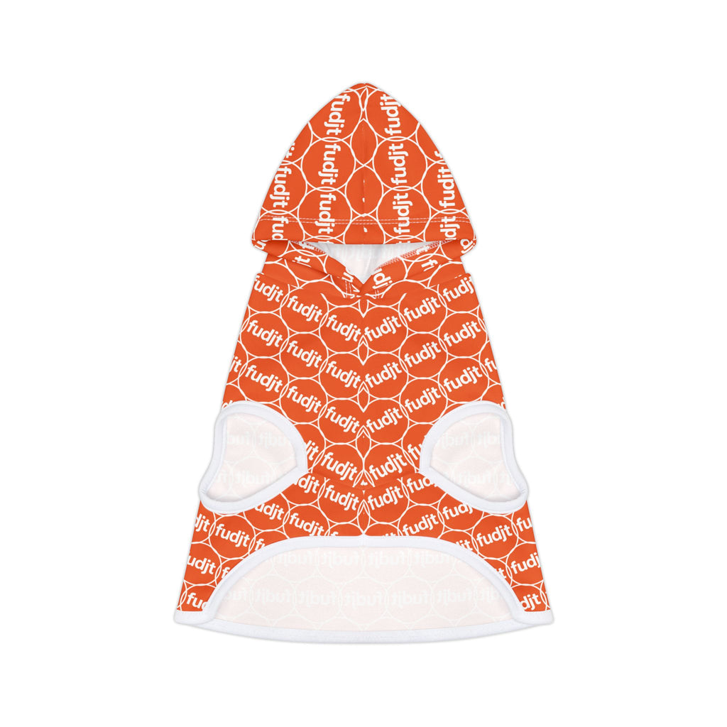 Orange fudjt Pet Hoodie | Unbroken Chain 2.5 | 7 Sizes