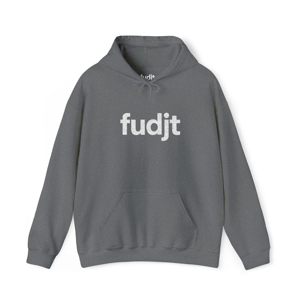 White fudjt Embroidered Heavy Blend Hooded Sweatshirt | 15 Colors | Stand For Something.
