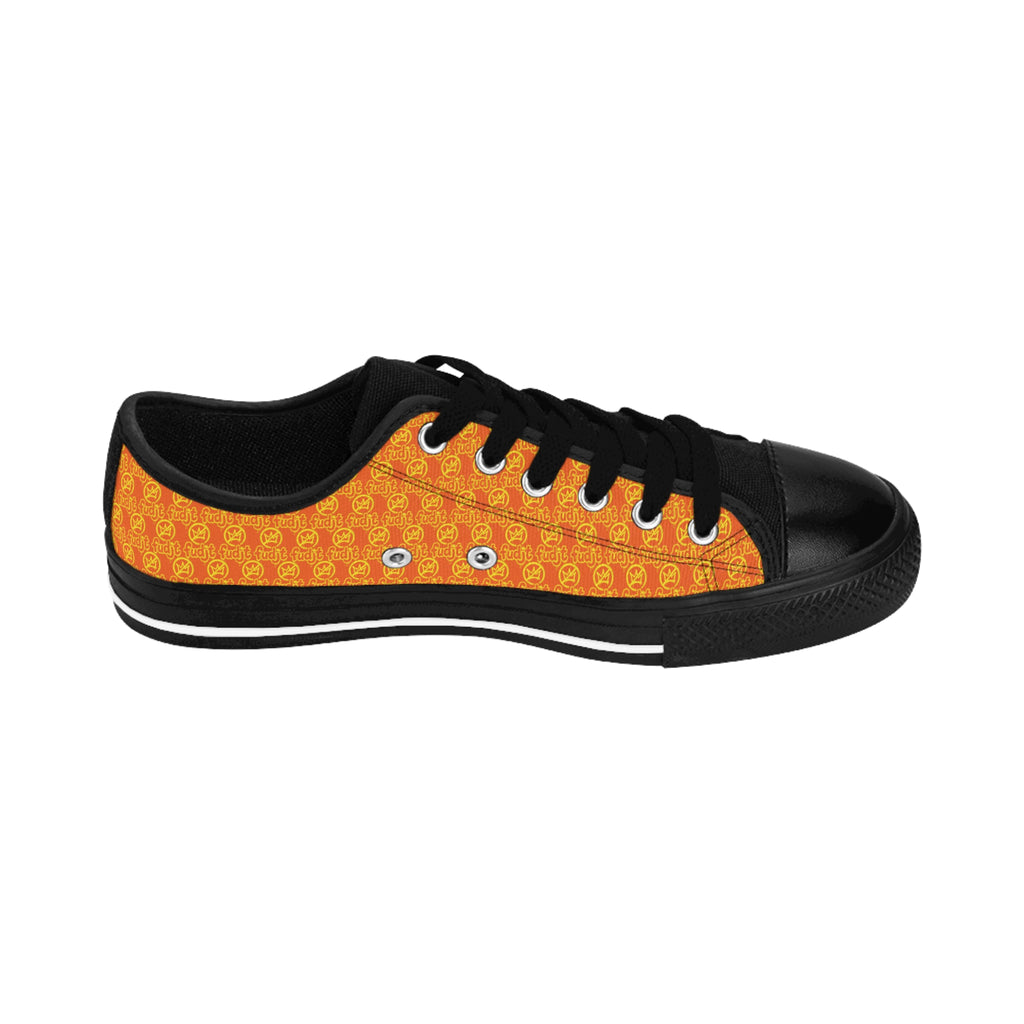Orange Golden fudjt No Kings Street Style Sneakers | Women & Girls All Over .5 Low Top