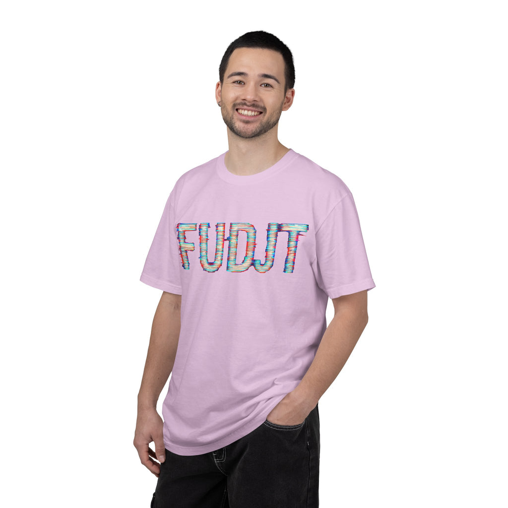 FUDJT Glitch Front & No Crown Back Premium Heavyweight Tee | 15 Colors