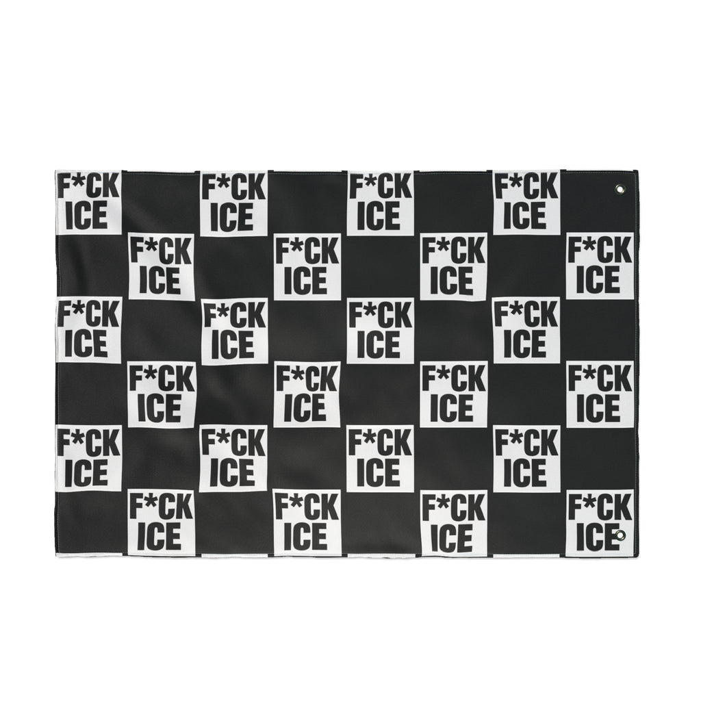 F*CK ICE Protest Flag | Black 24" x 36"