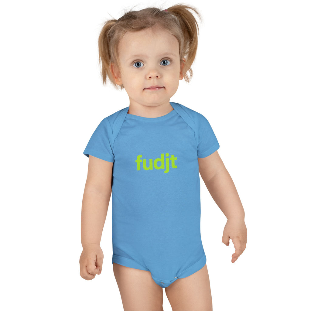 Lime fudjt Logo Baby Onesie