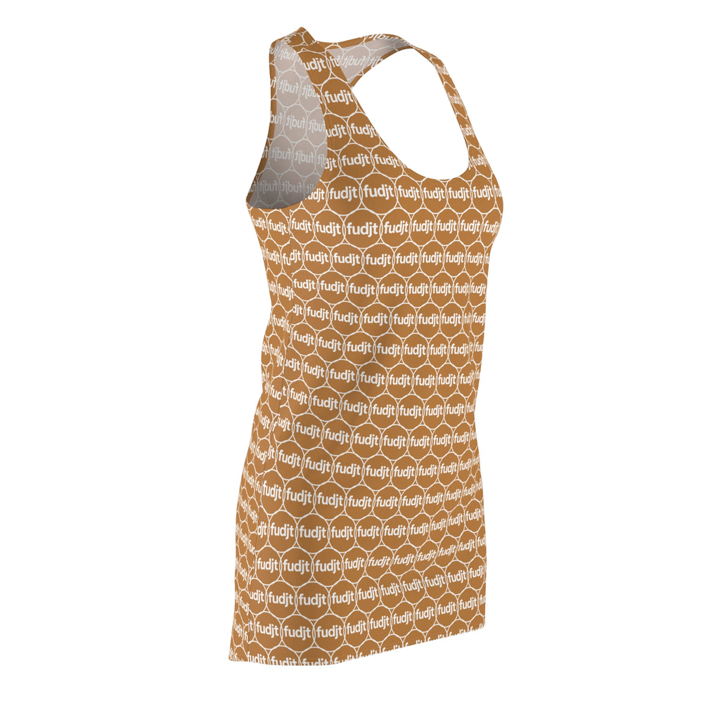 Light Brown fudjt Unbroken Chain 2.5 Chic Racerback Dress