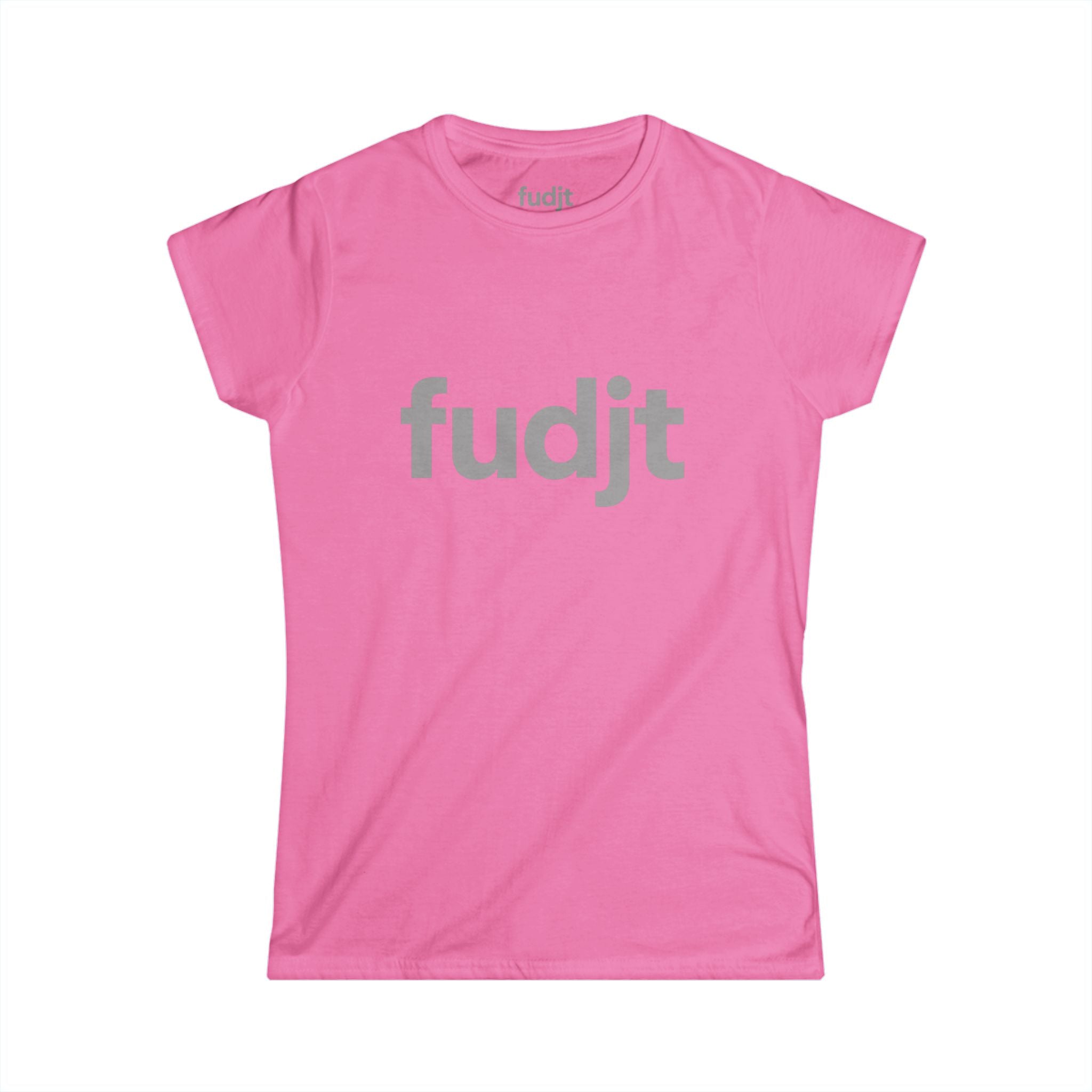 Women's Gray fudjt logo Comfy Stylie Tee | 12 Colors