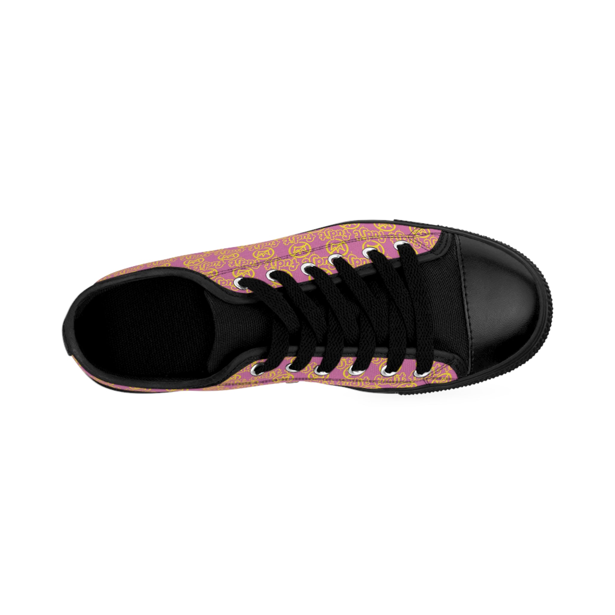 Light Pink Golden fudjt No Kings Street Style Sneakers | Men & Boys All Over 1 Low Top