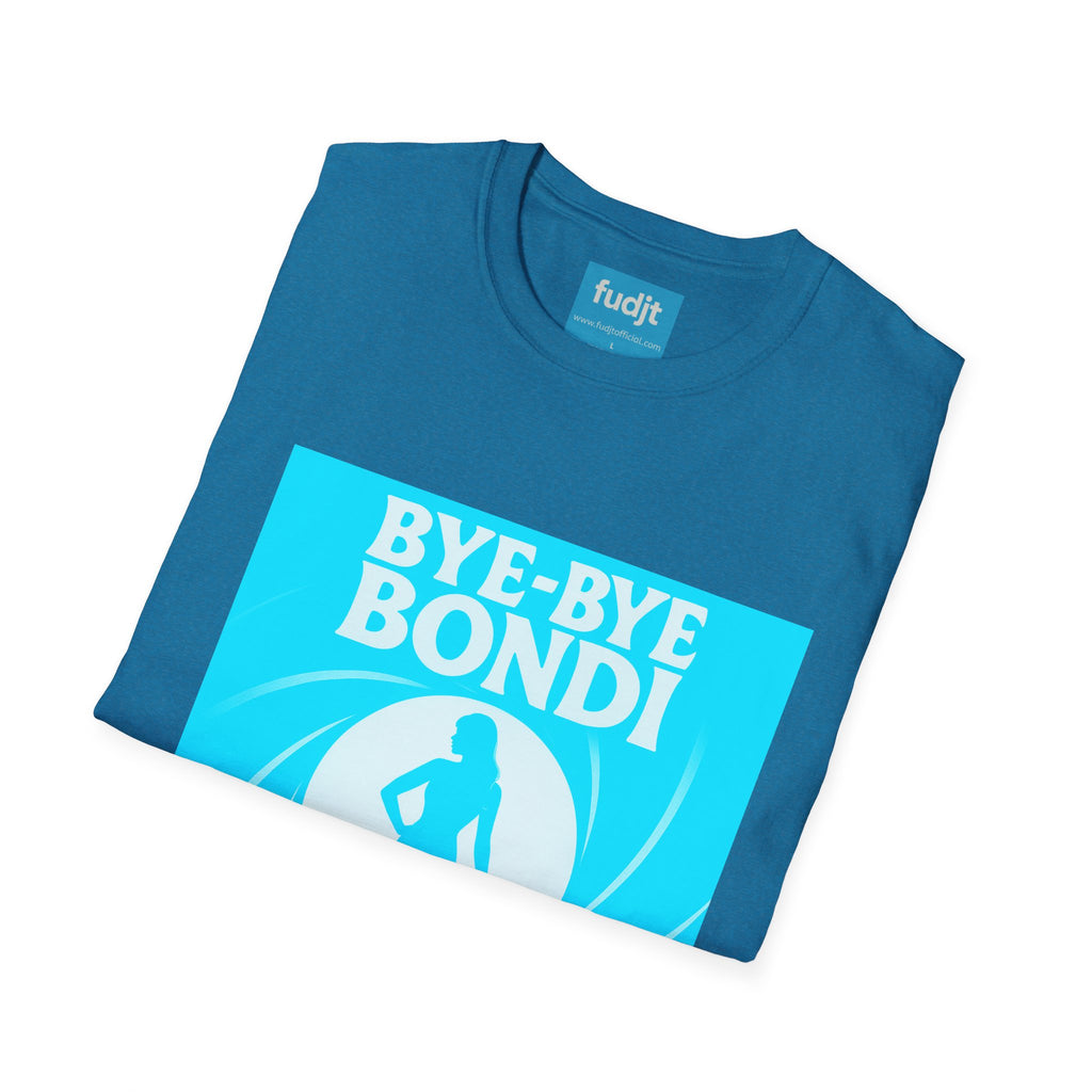 Bye-Bye Bondi | Blue Smoke Screen Retro fudjt Tee | 15 Colors