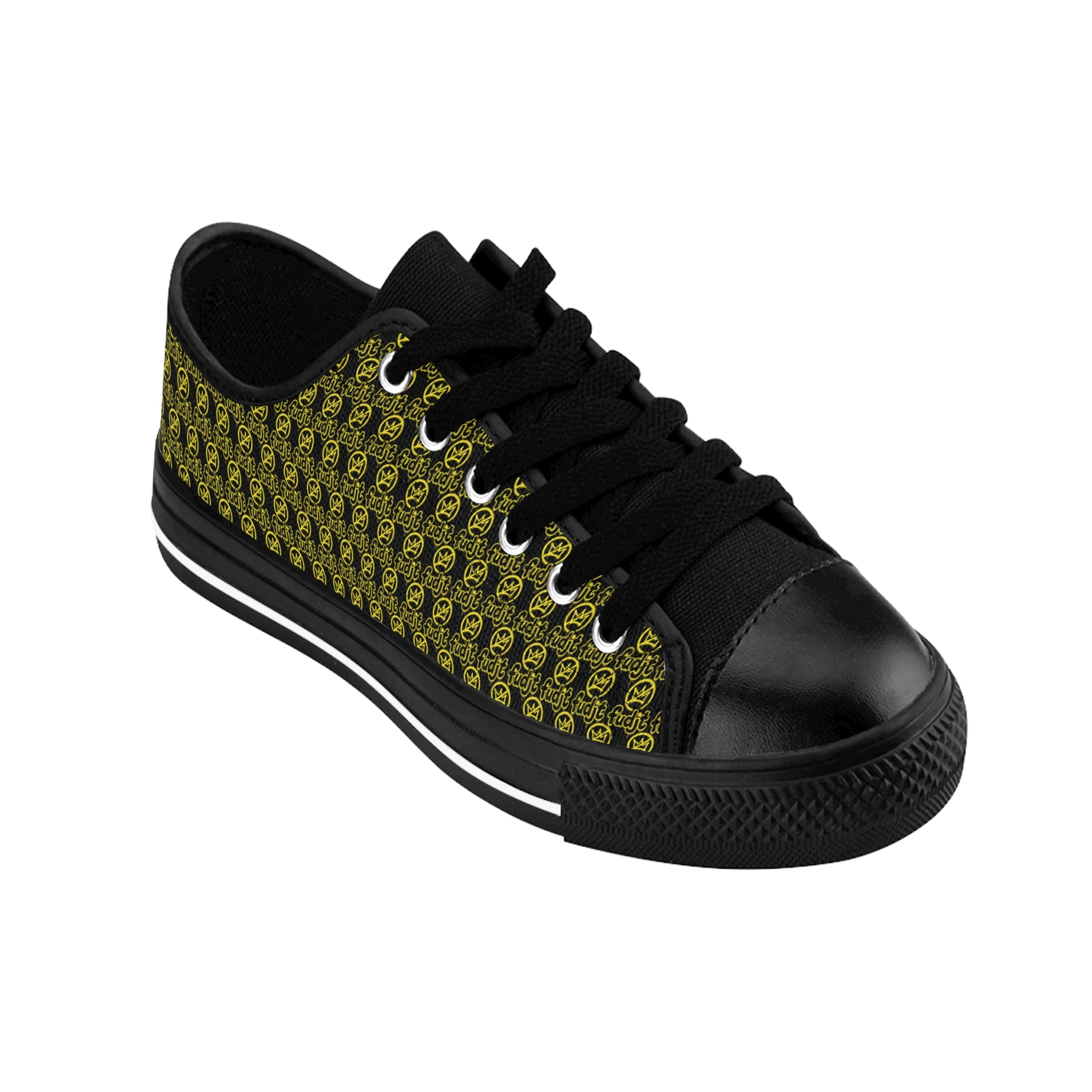 Black Golden fudjt No Kings Street Style Sneakers | Men & Boys All Over .5 Low Top