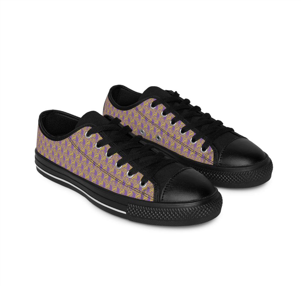 Light Purple Golden fudjt No Kings Street Style Sneakers | Women & Girls All Over .5 Low Top