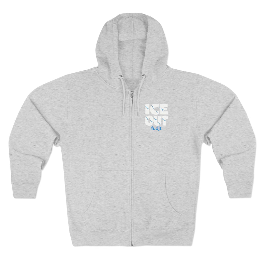 ICE Out fudjt Zip Hoodie | Front & Back Graphic | 7 Colors