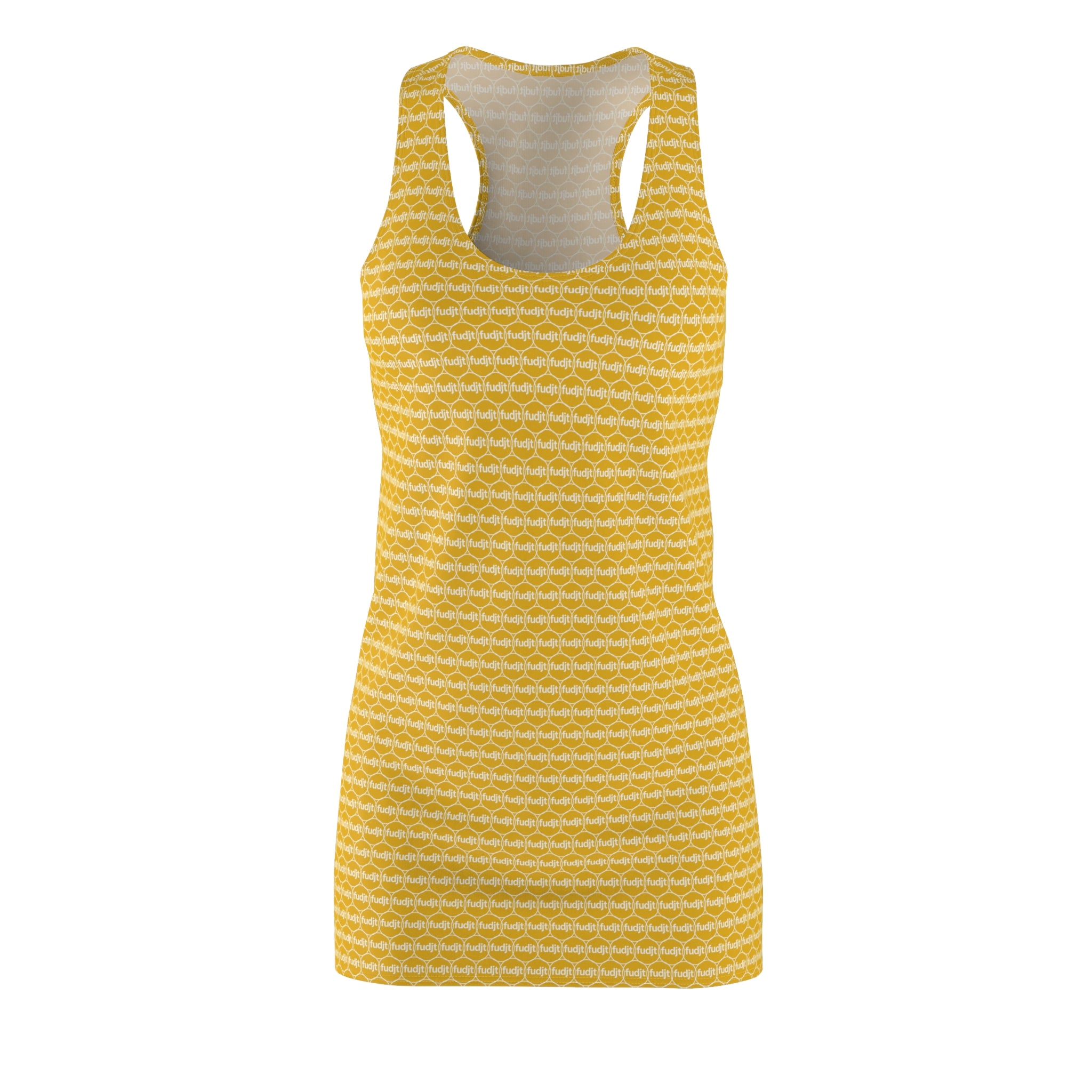 Yellow fudjt Unbroken Chain 1.25 Chic Racerback Dress