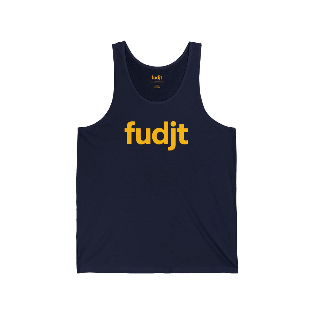 Gold fudjt logo - Unisex Jersey Tank | 6 Colors