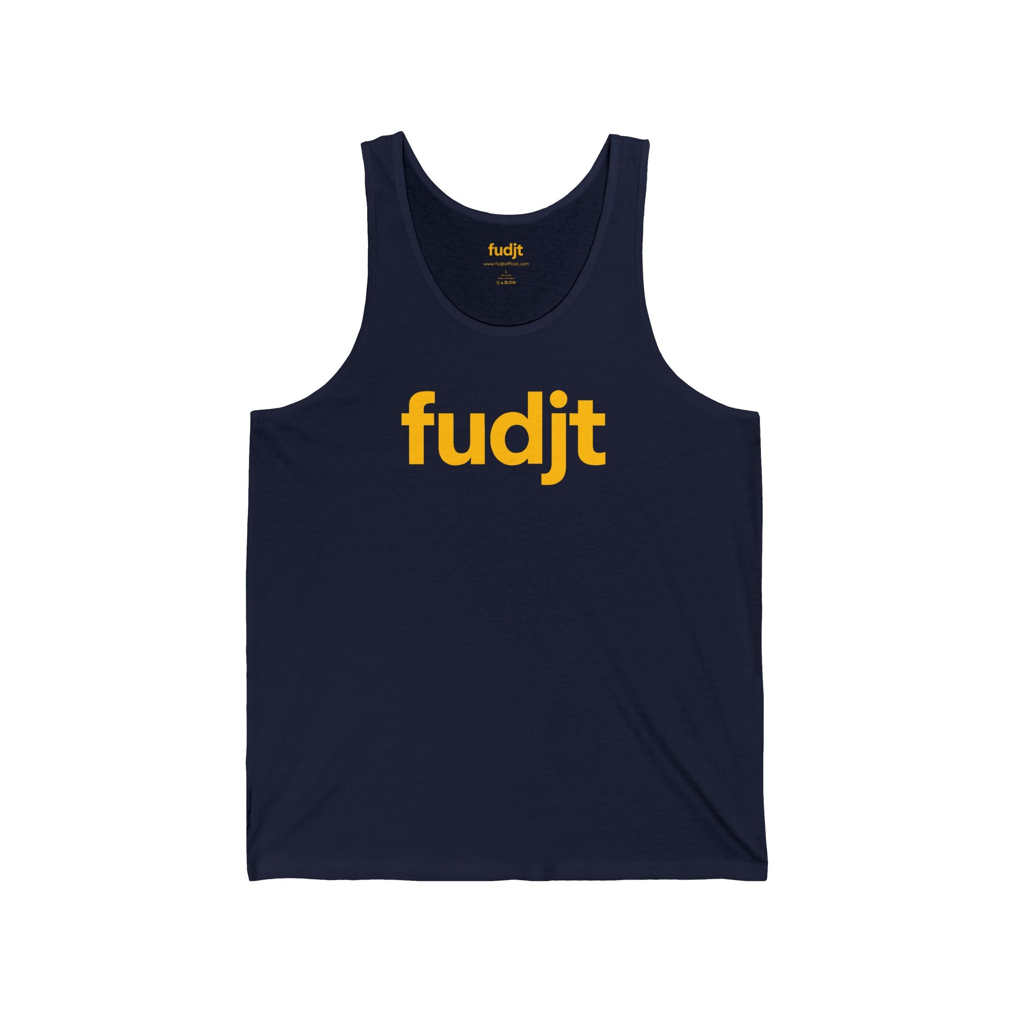 Gold fudjt logo - Unisex Jersey Tank | 6 Colors