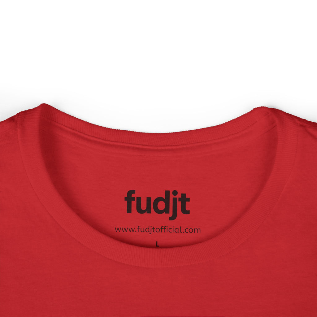 Women's Black fudjt logo Comfy Stylie Tee | 12 Colors