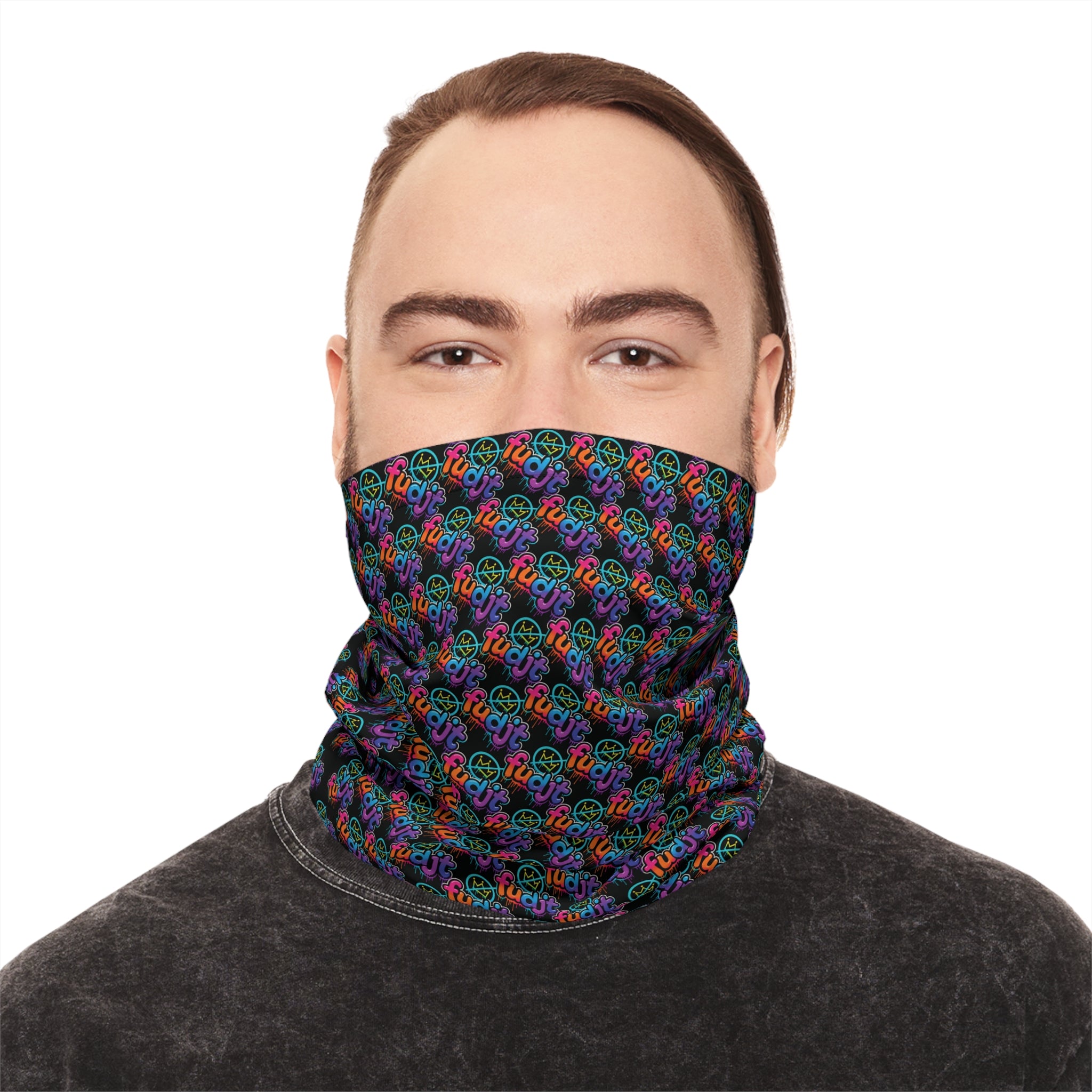 fudjt No Kings Clown Town 1-45 Neck Gaiter