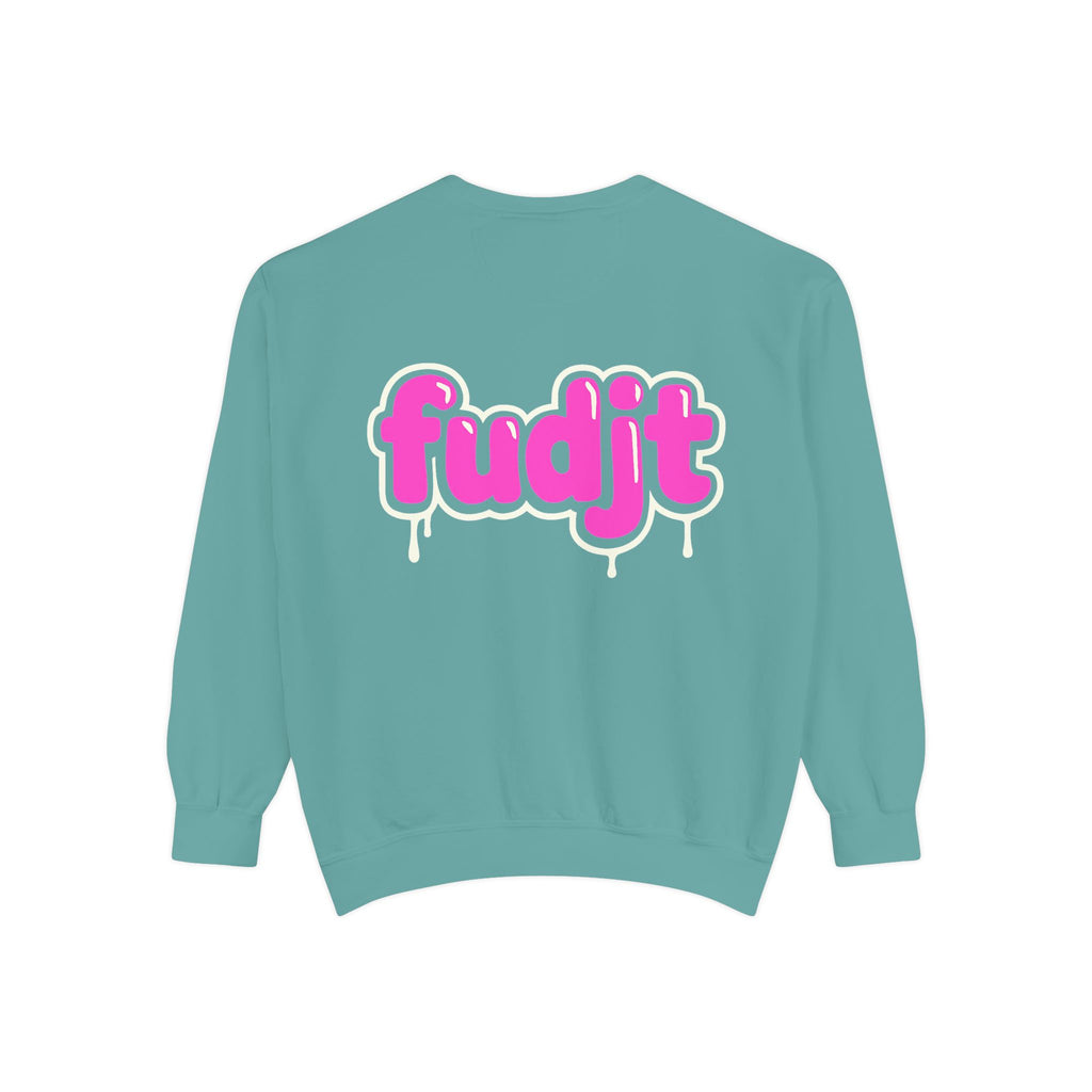 Rebel Loon fudjt Retro Wildlife Crewneck, Bold Pink Drip Backside | 14 Colors