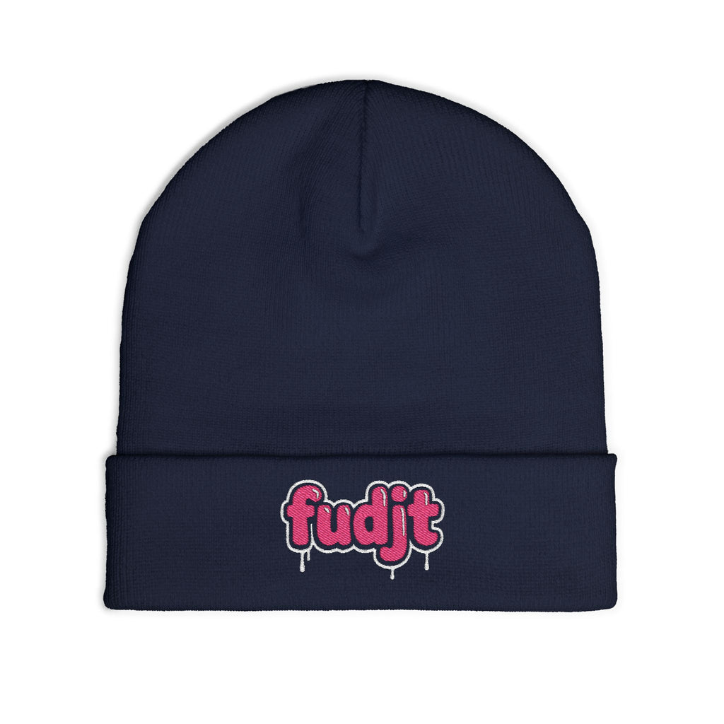 fudjt Knit Beanie | Pink Drip | 5 Colors