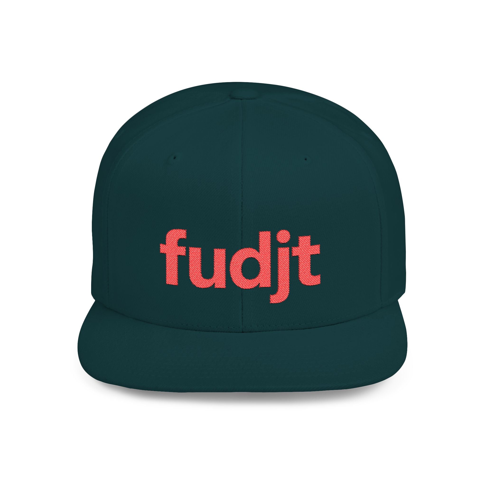 Stylish Flat Bill Snapback Red fudjt Streetwear Logo Cap | 12 Colors