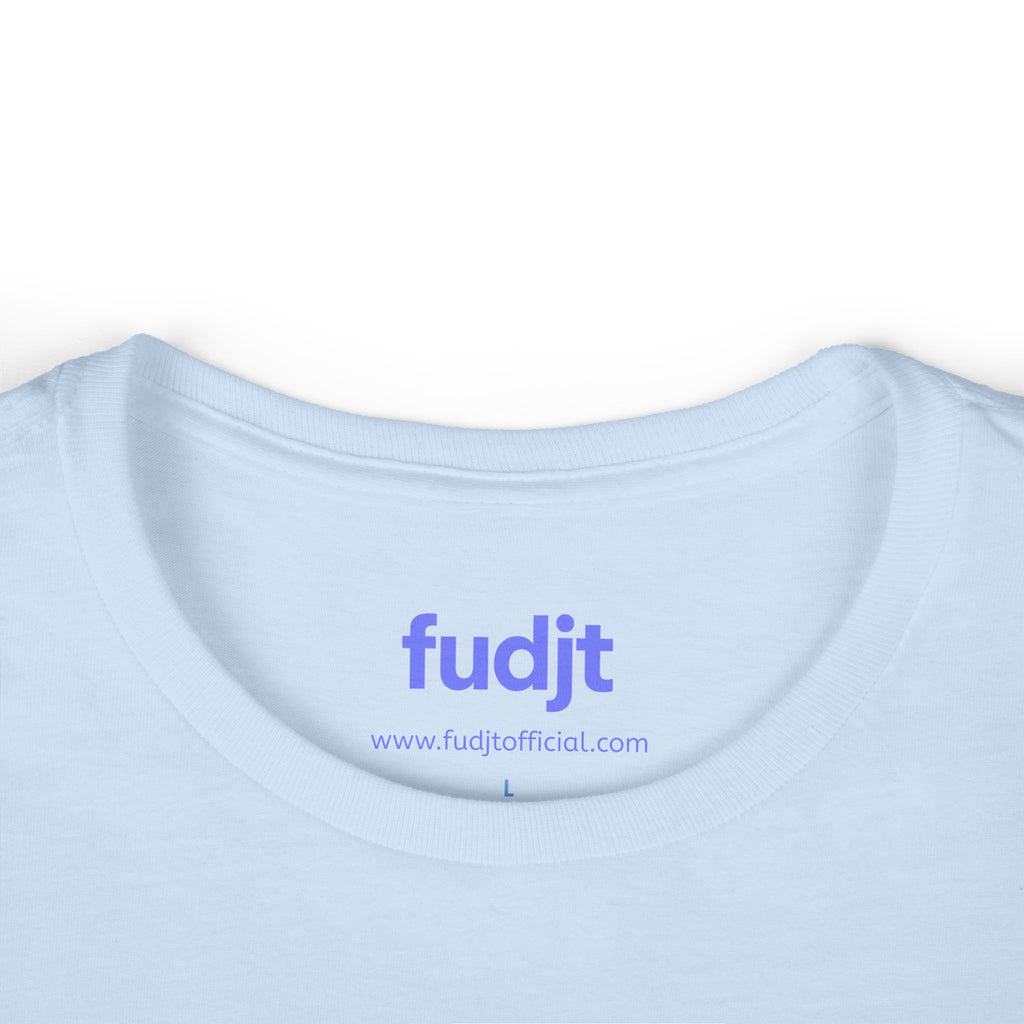Women's Light Blue fudjt logo Comfy Stylie Tee | 12 Colors