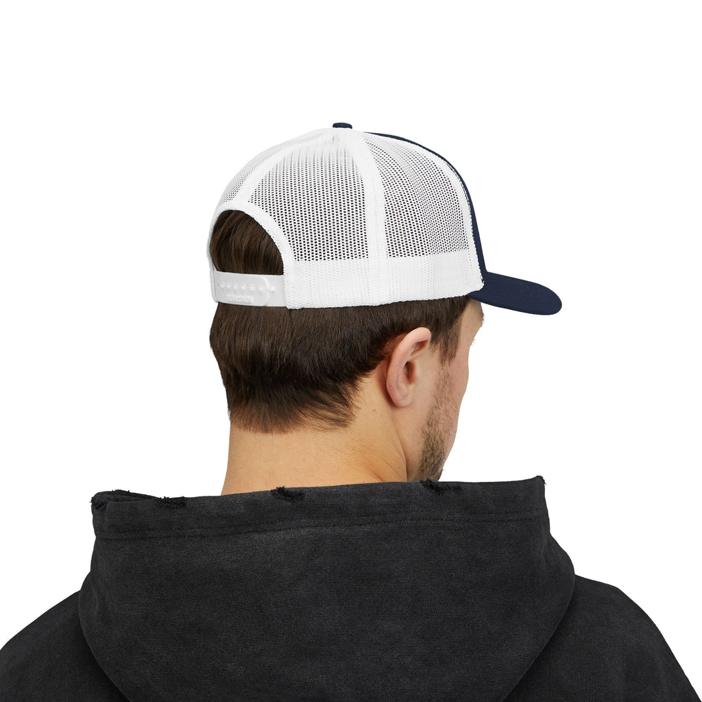 White fudjt logo Snapback Trucker Cap | 6 Colors