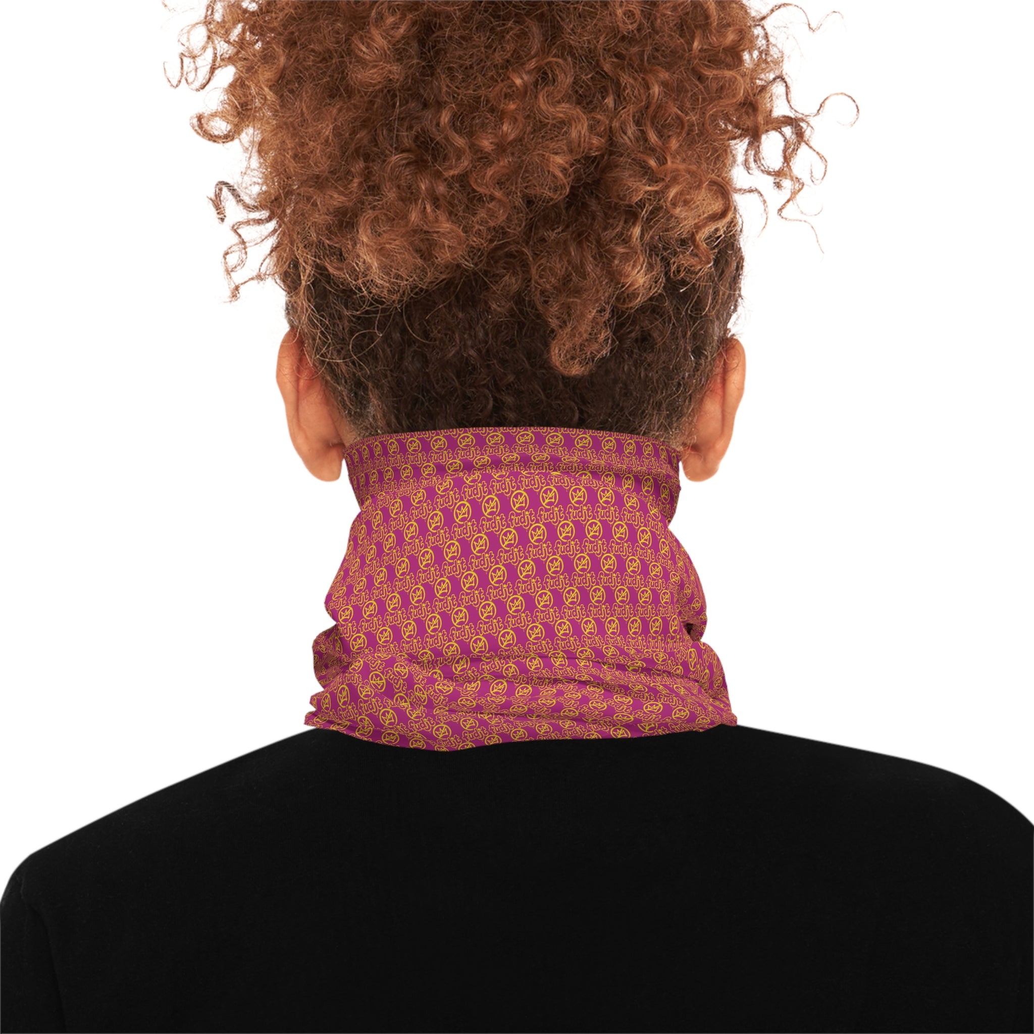 Pink Golden fudjt No Kings .5 Neck Gaiter