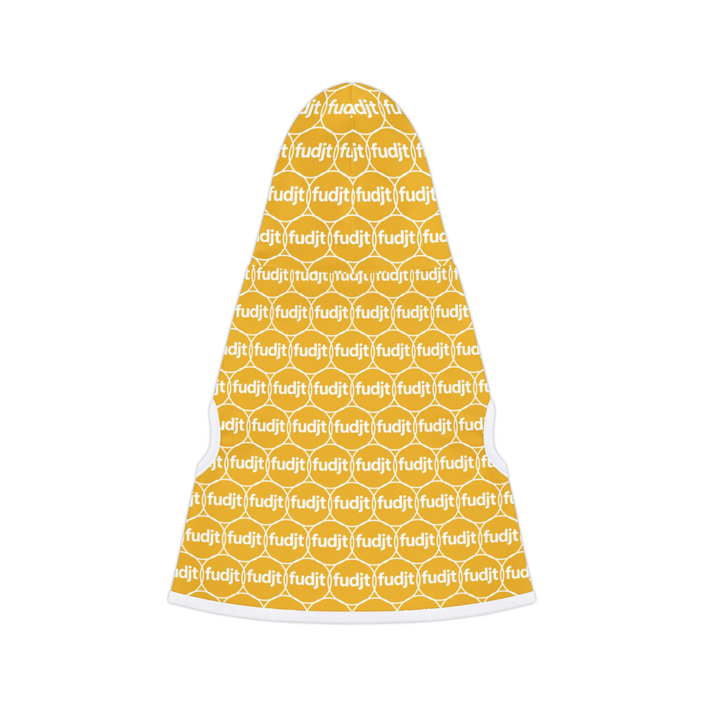 Yellow fudjt Pet Hoodie | Unbroken Chain 2.5 | 7 Sizes