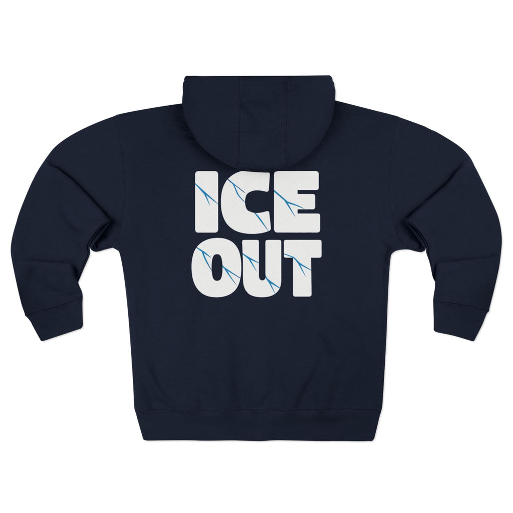 ICE Out fudjt Zip Hoodie | Front & Back Graphic | 7 Colors