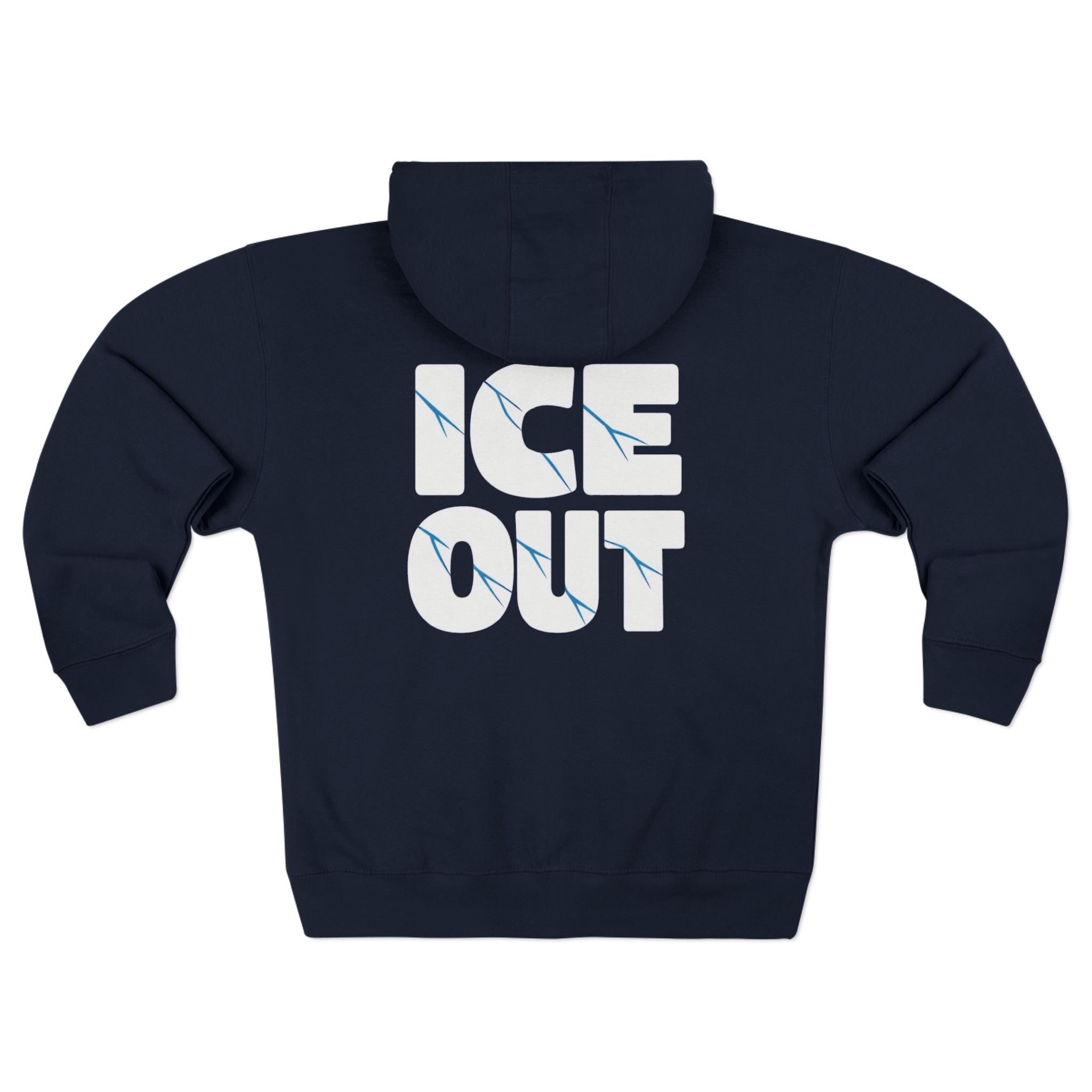 ICE Out fudjt Zip Hoodie | Front & Back Graphic | 7 Colors
