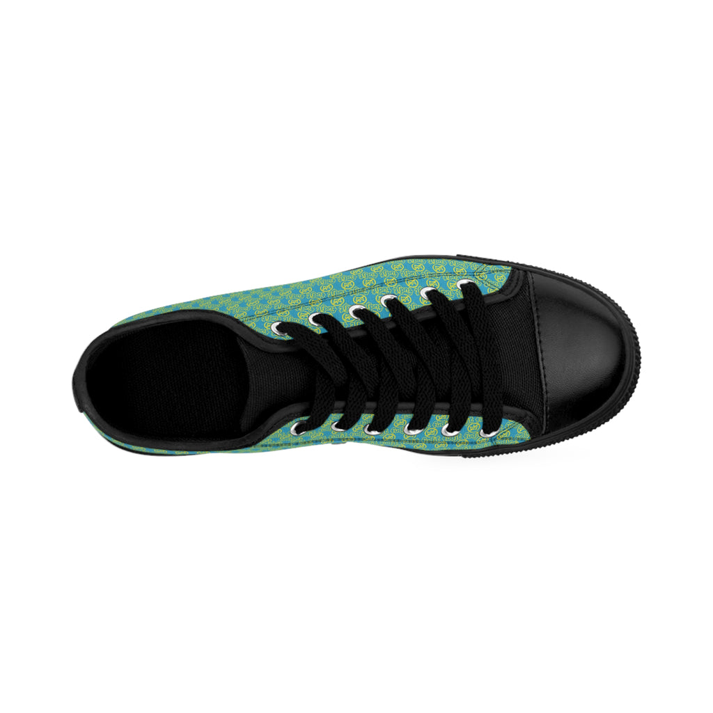 Turquoise Golden fudjt No Kings Street Style Sneakers | Men & Boys All Over .5 Low Top