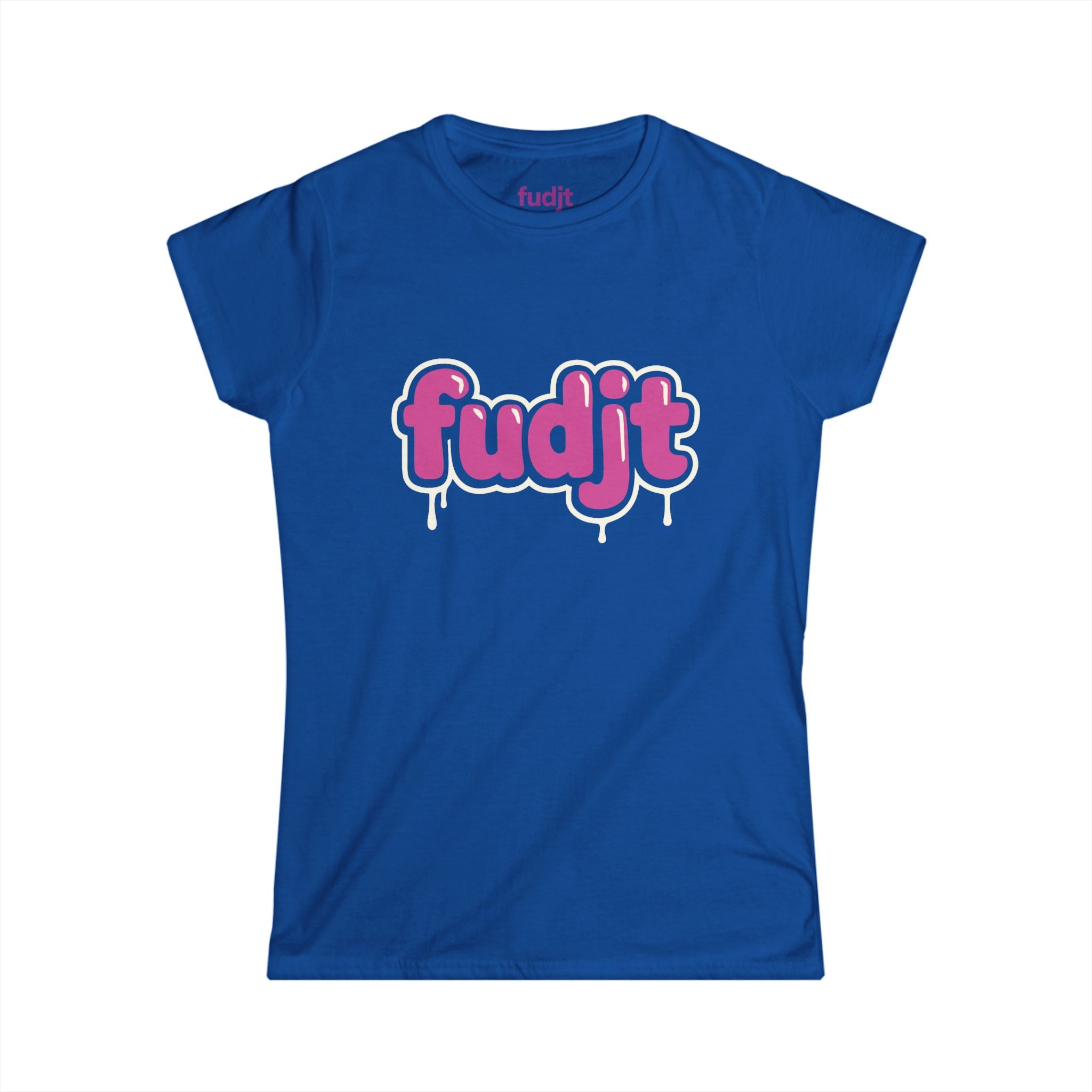 Women's fudjt Pink Drip Comfy Stylie Tee | 12 Colors