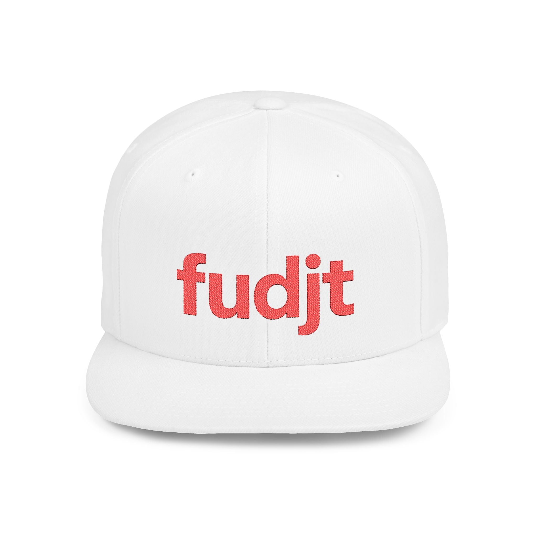 Stylish Flat Bill Snapback Red fudjt Streetwear Logo Cap | 12 Colors