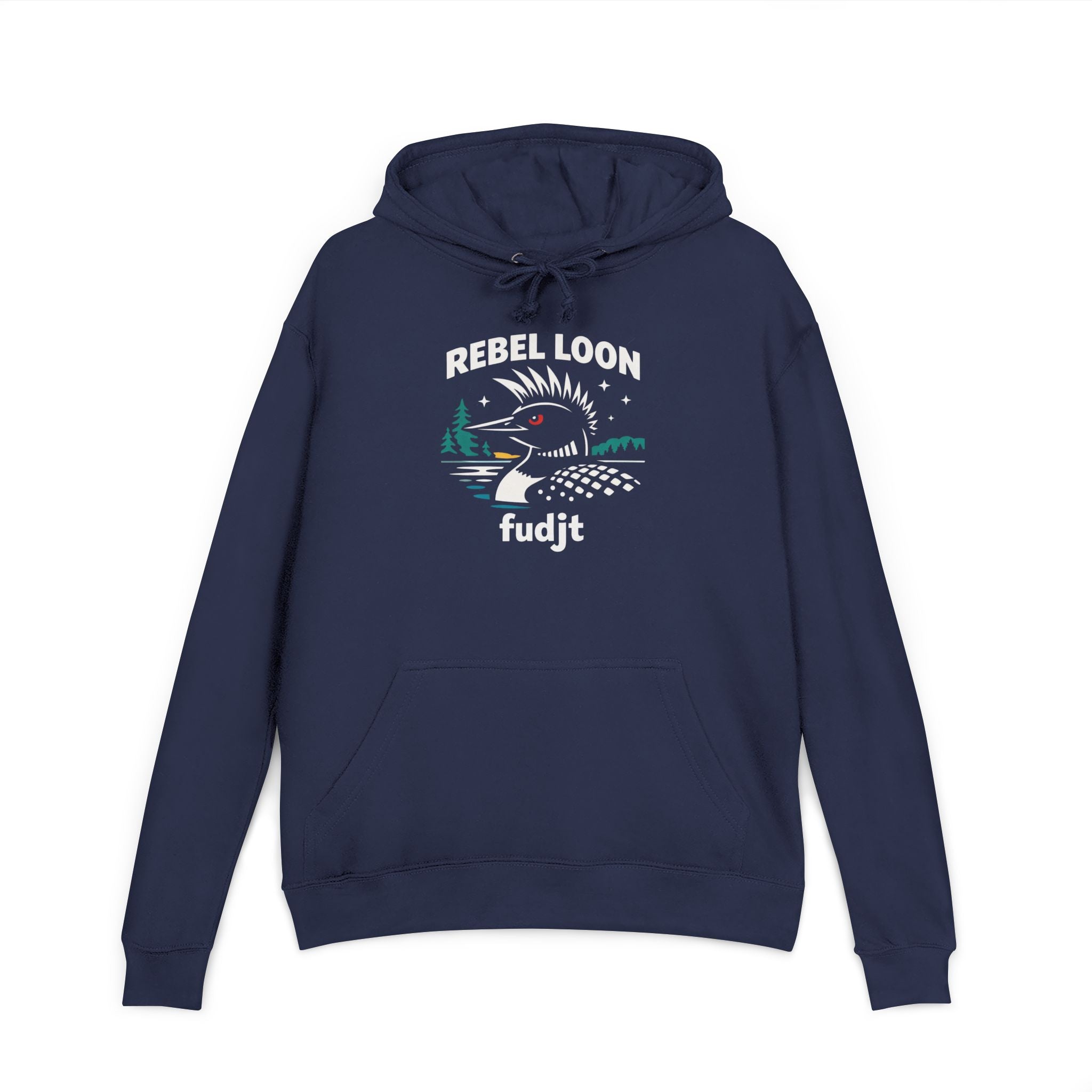 fudjt French Terry Hoodie | Rebel Loon Naturescape | 6 Colors