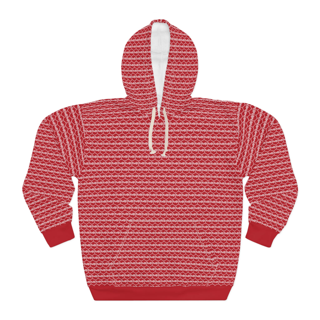 Dark Red fudjt Unbroken Chain Hoodie | All Over 1.25