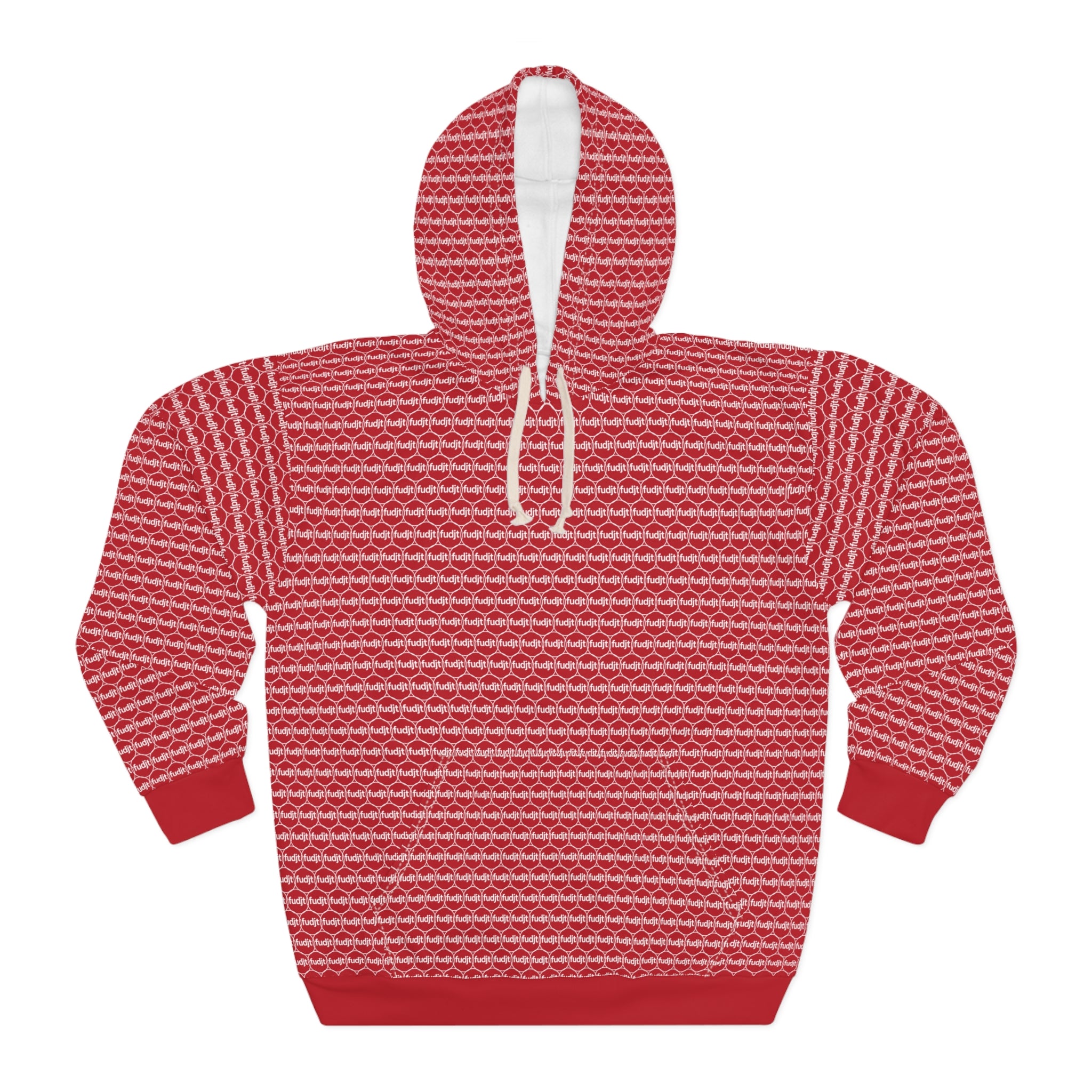 Dark Red fudjt Unbroken Chain Hoodie | All Over 1.25