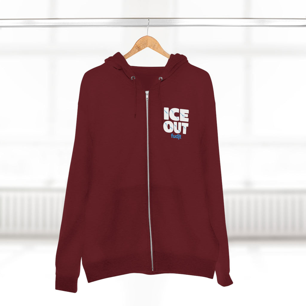 ICE Out fudjt Zip Hoodie | Front & Back Graphic | 7 Colors