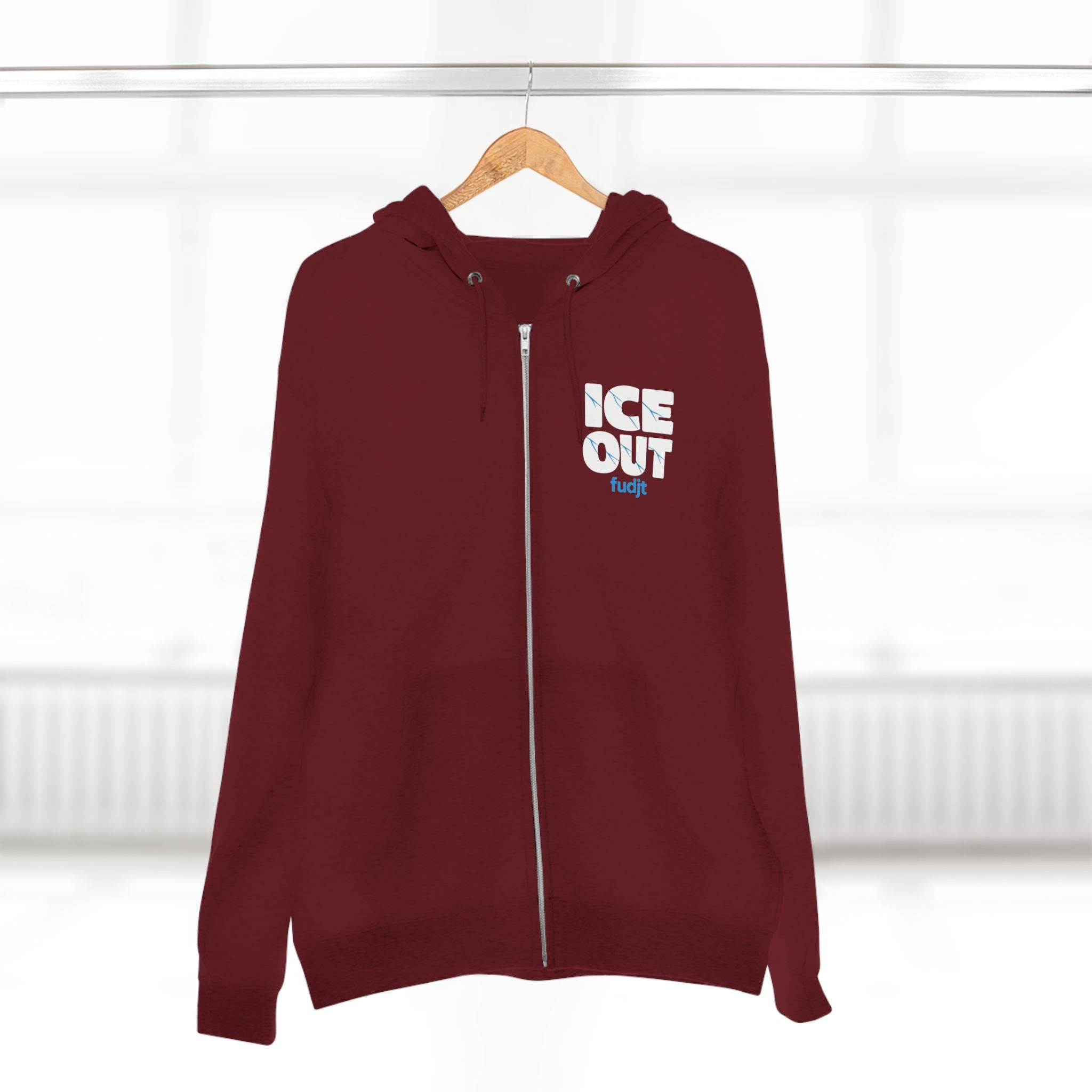 ICE Out fudjt Zip Hoodie | Front & Back Graphic | 7 Colors
