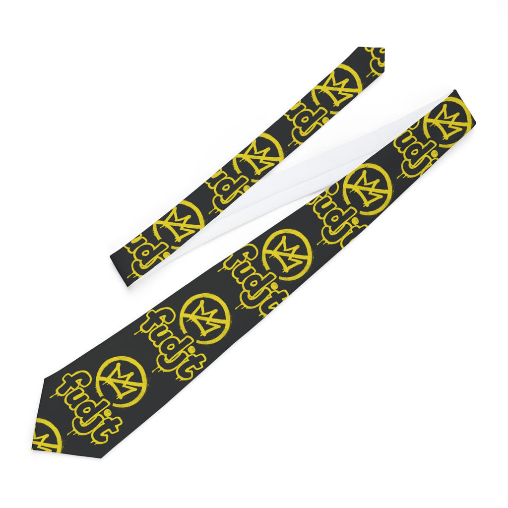 Black BOLD Golden fudjt No Kings Necktie