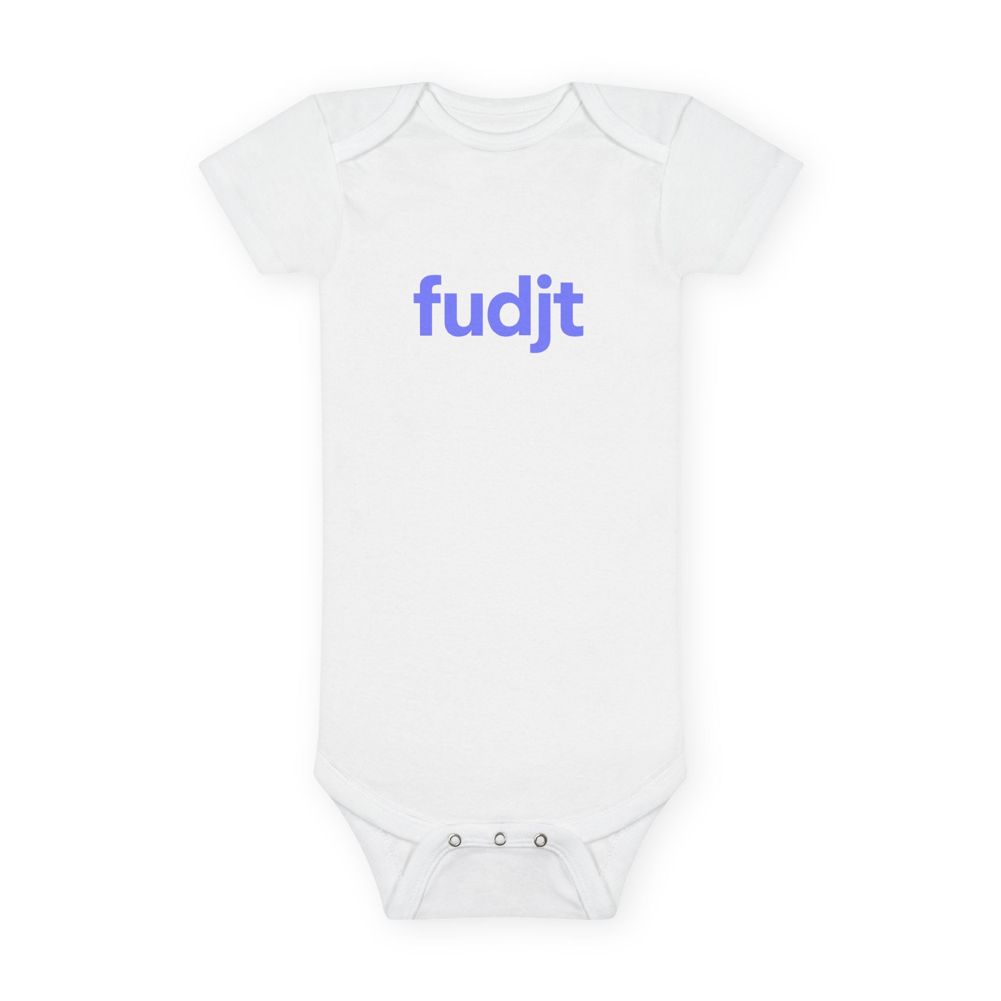 Light Blue fudjt Logo Baby Onesie | 4 Colors
