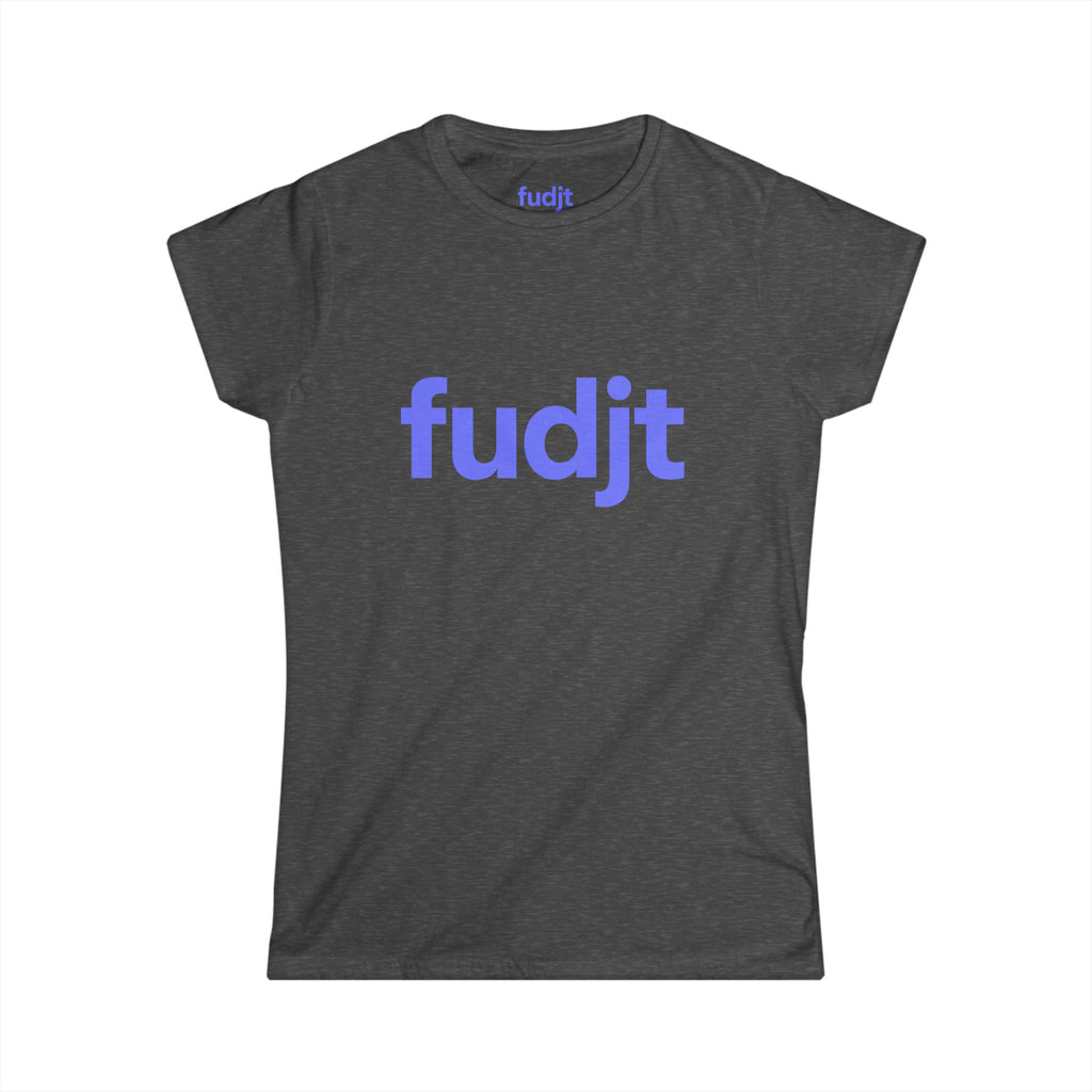 Women's Light Blue fudjt logo Comfy Stylie Tee | 12 Colors