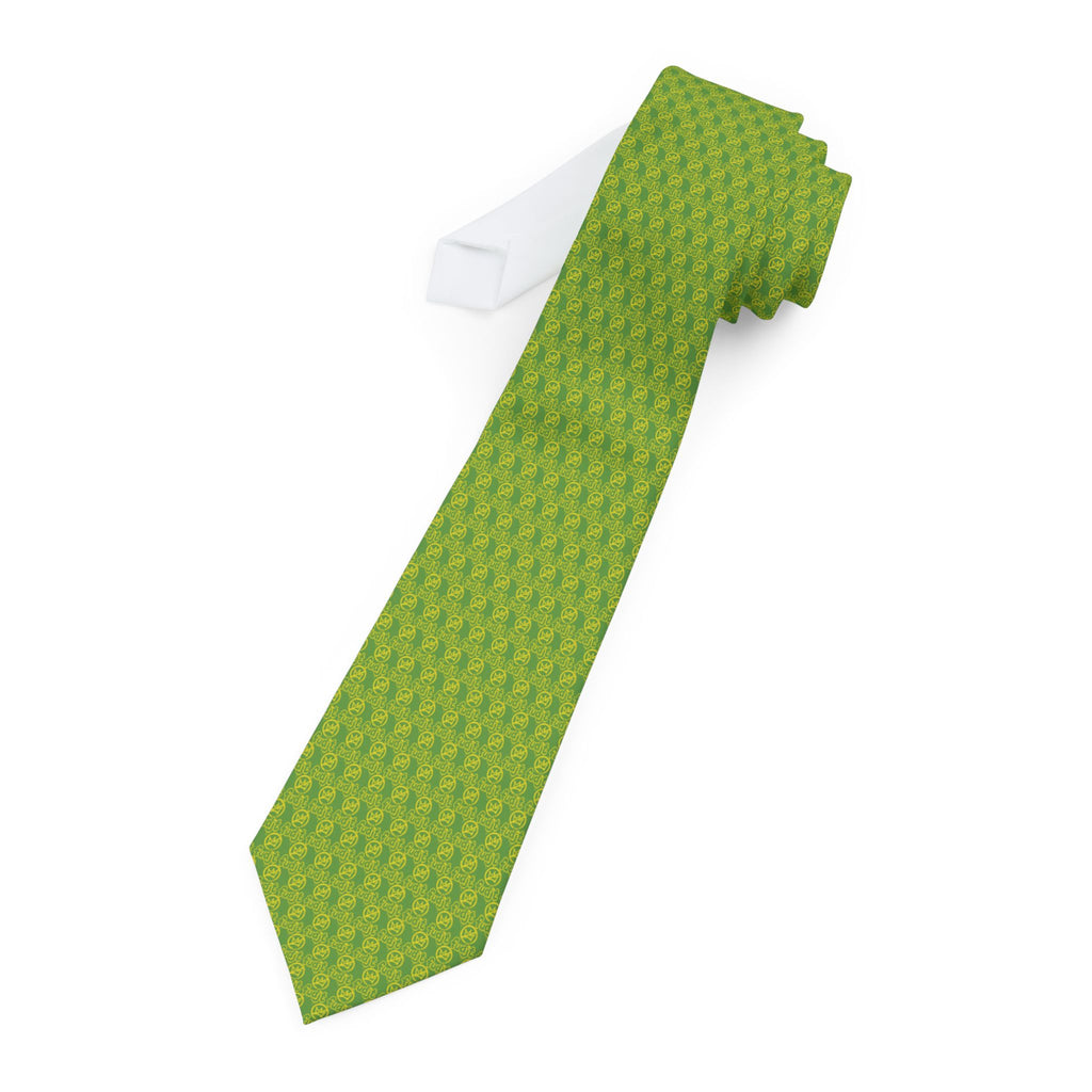 Green Golden fudjt No Kings Necktie