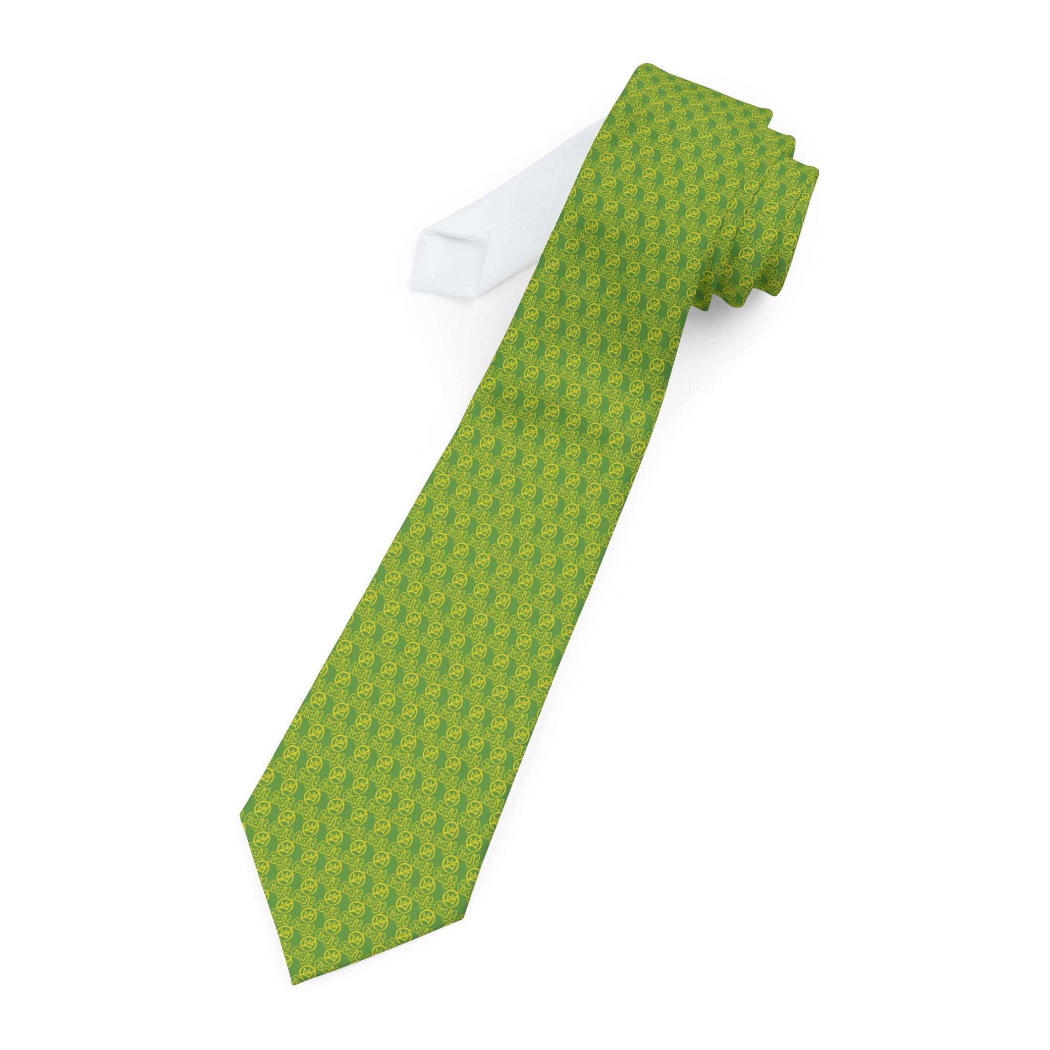Green Golden fudjt No Kings Necktie
