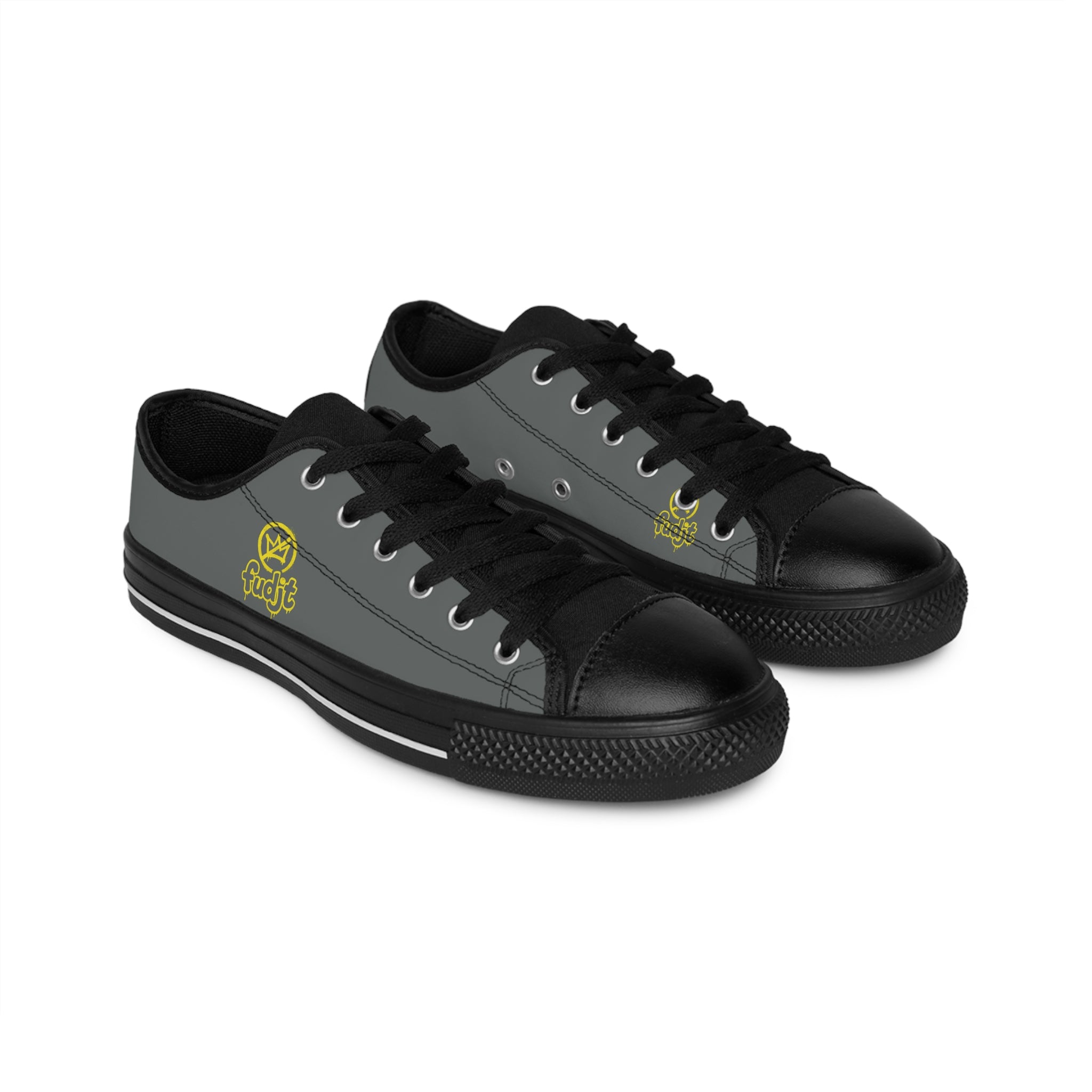 Dark Gray Golden fudjt No Kings Street Style Sneakers | Men & Boys 1.5 Low Top