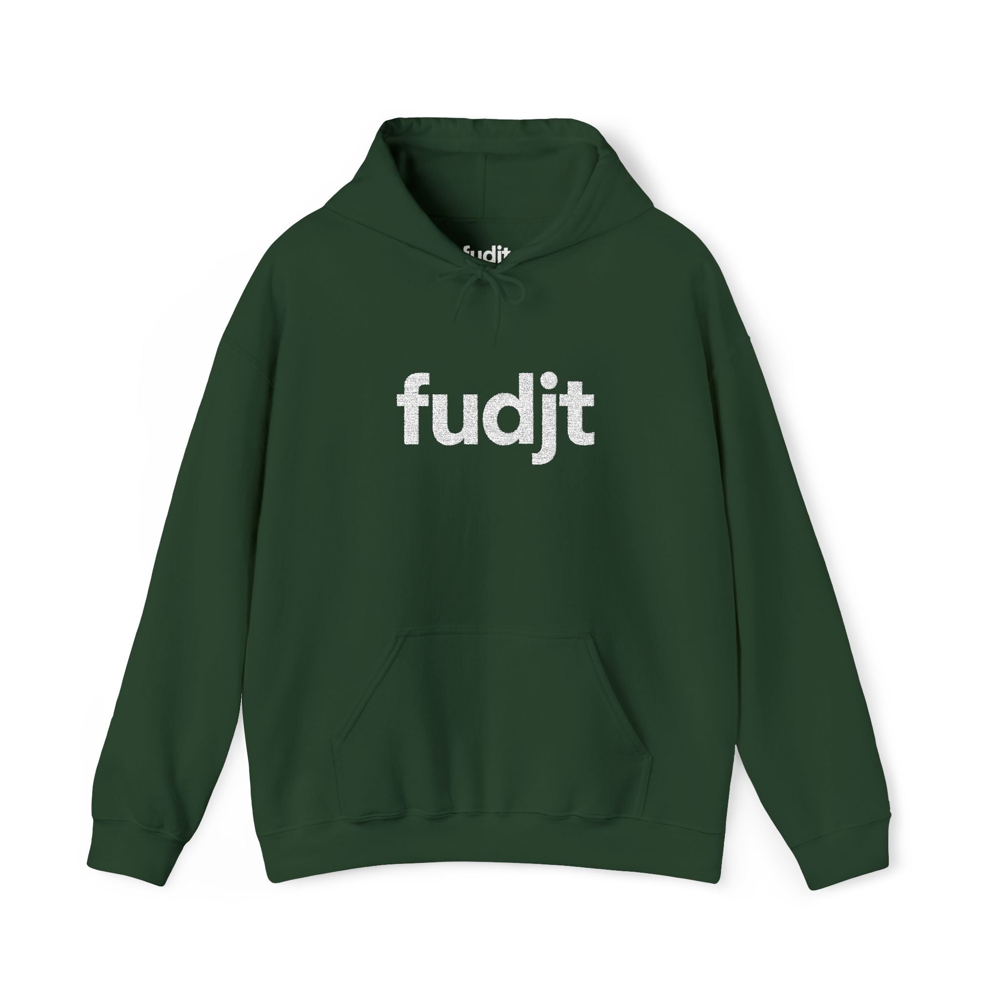 White fudjt Embroidered Heavy Blend Hooded Sweatshirt | 15 Colors | Stand For Something.