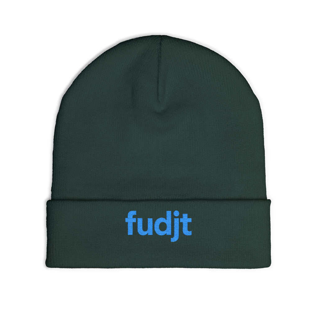 Stylish & Cozy fudjt Knit Beanie | Turquoise Embroidery | 6 Colors