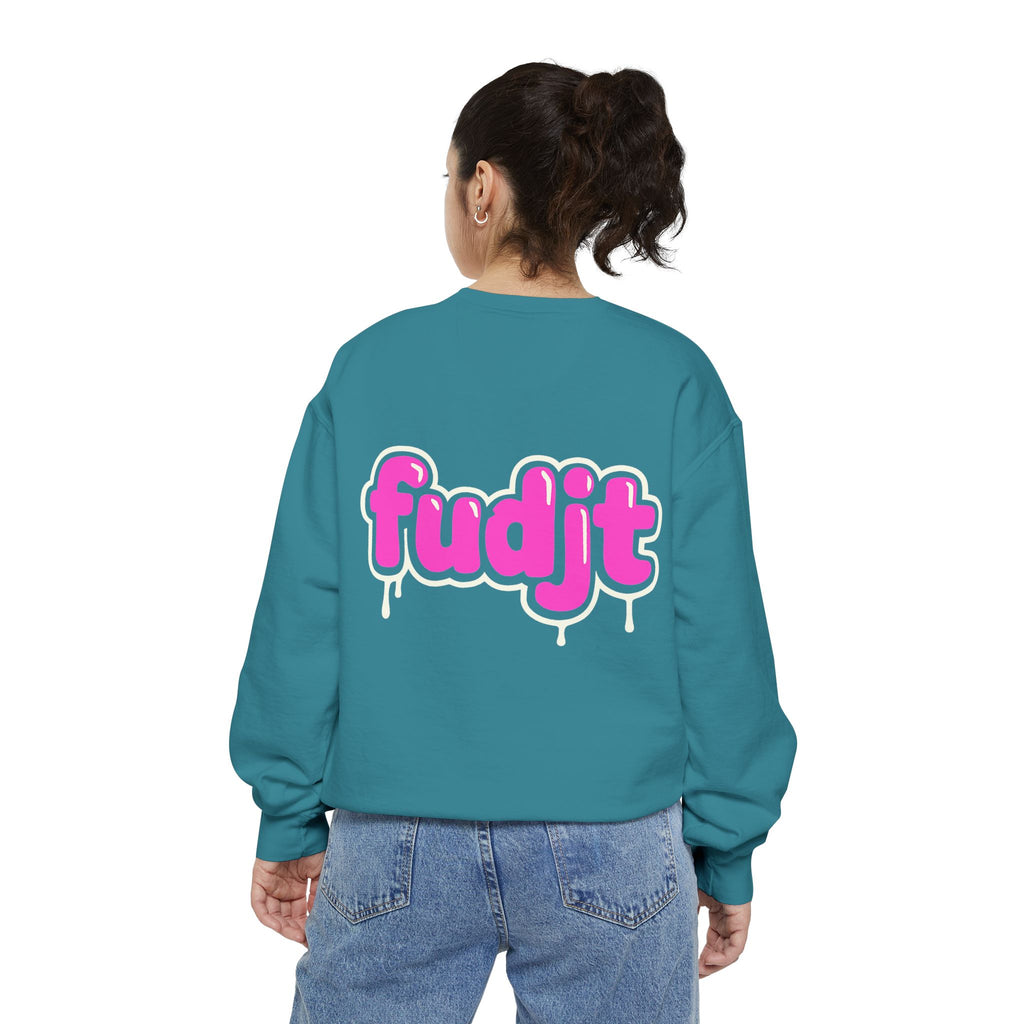 Rebel Loon fudjt Retro Wildlife Crewneck, Bold Pink Drip Backside | 14 Colors